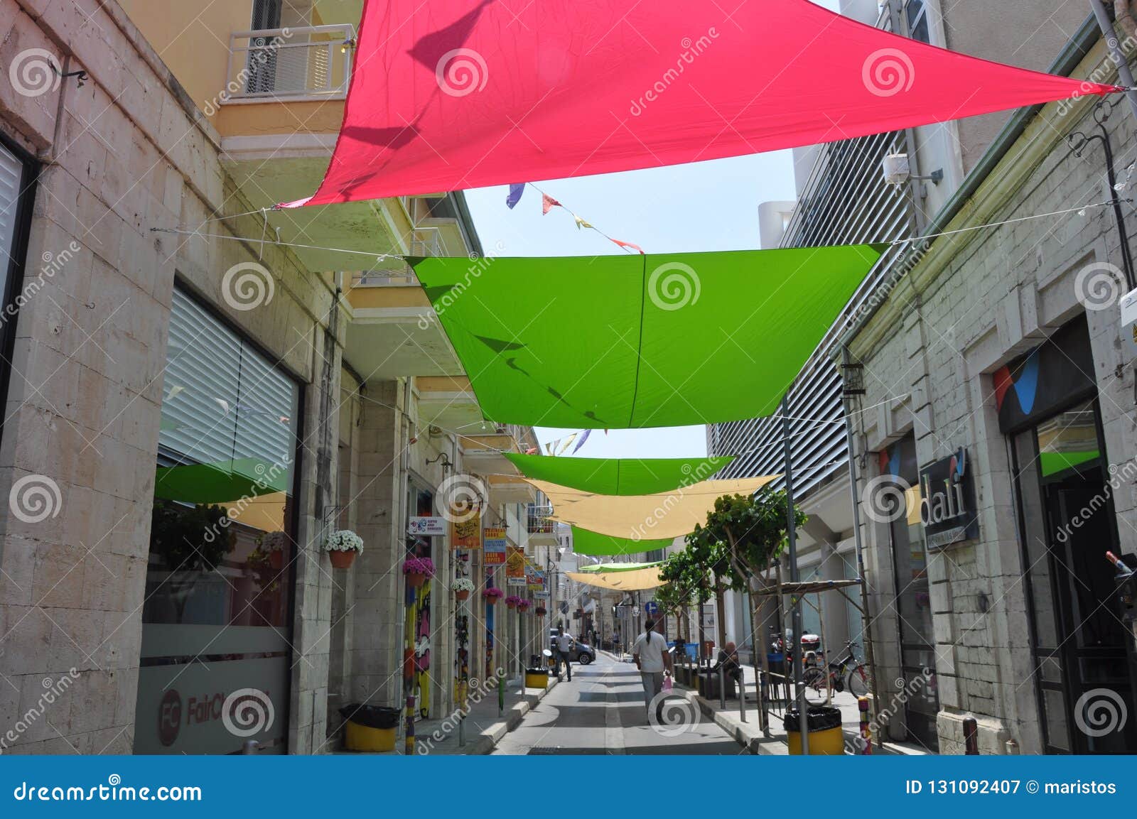 The Beautiful Old City Centre Building Limassol in Cyprus Editorial