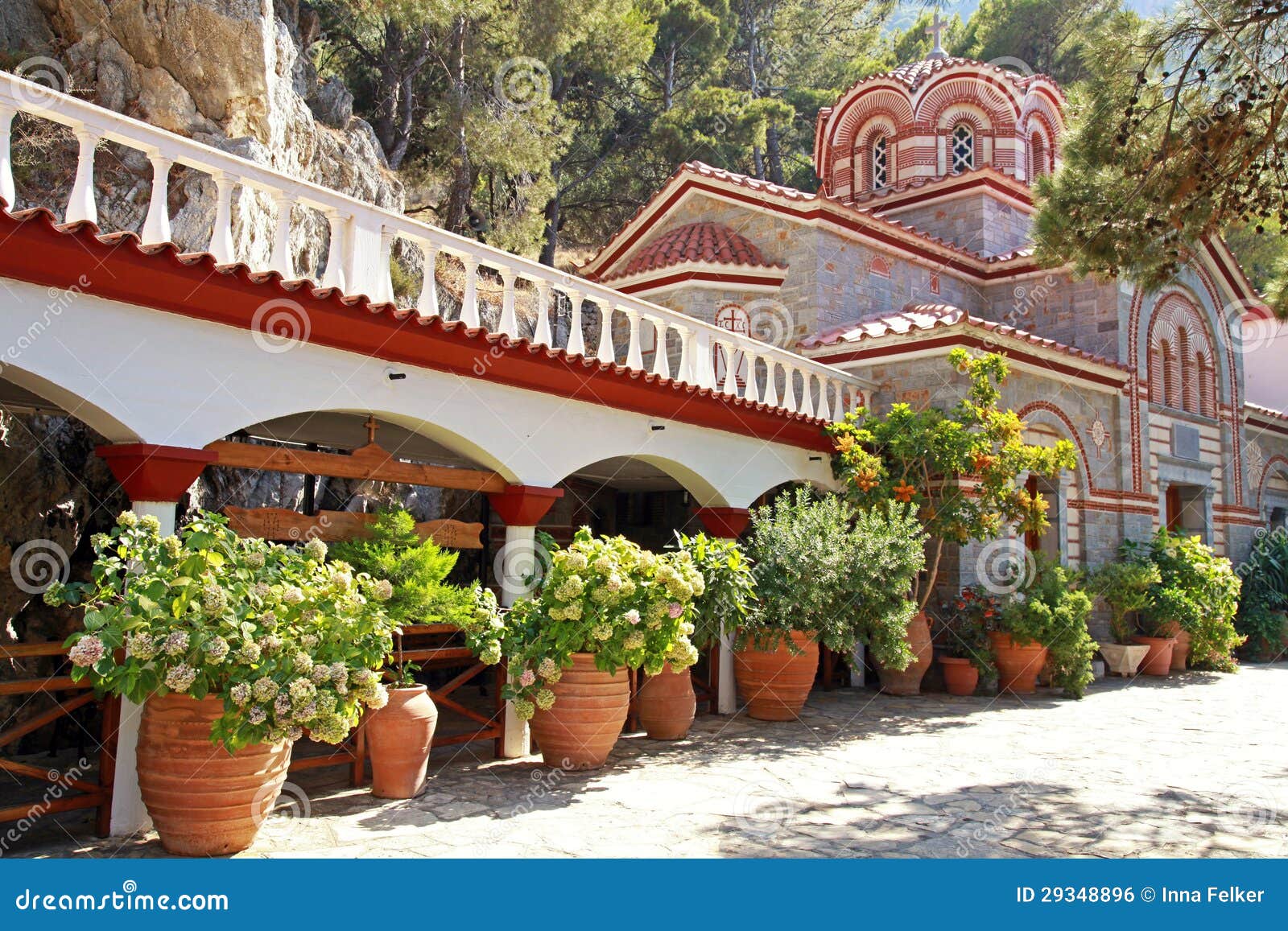 Beautiful Old Garden of Monastery(Crete, Greece) Stock Photo Image of crete, famous 29348896