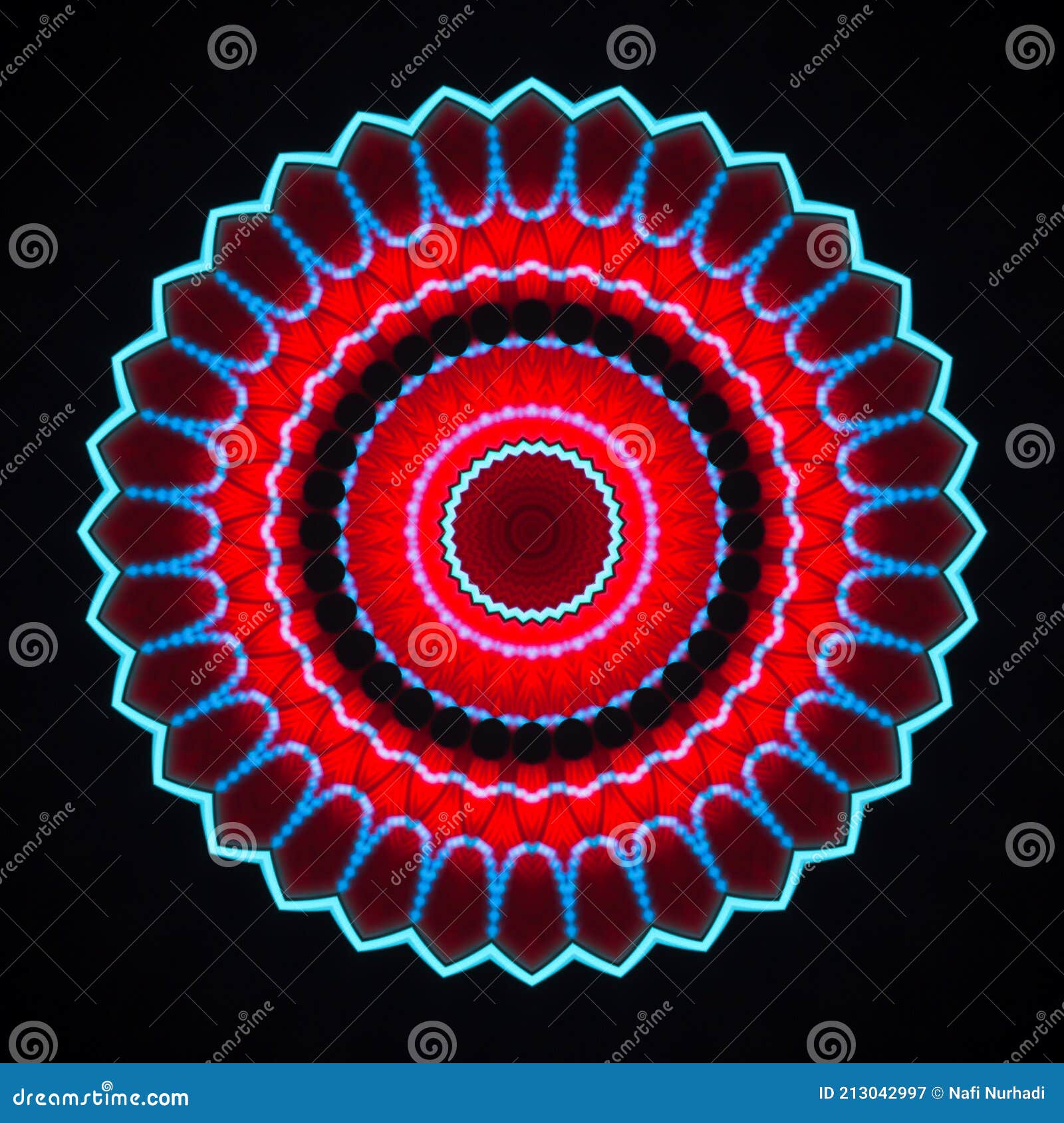 beautiful ornament on a black background