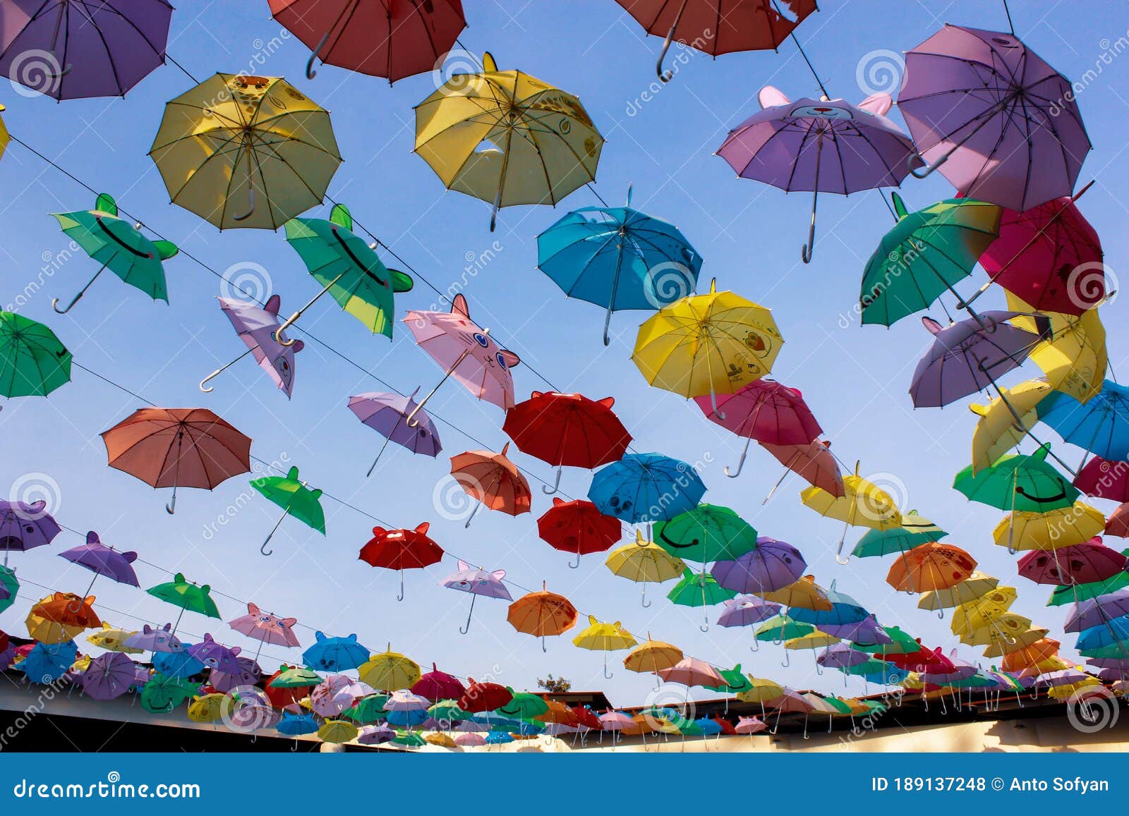 Beautiful ornate umbrella editorial stock photo. Image of blue 189137248