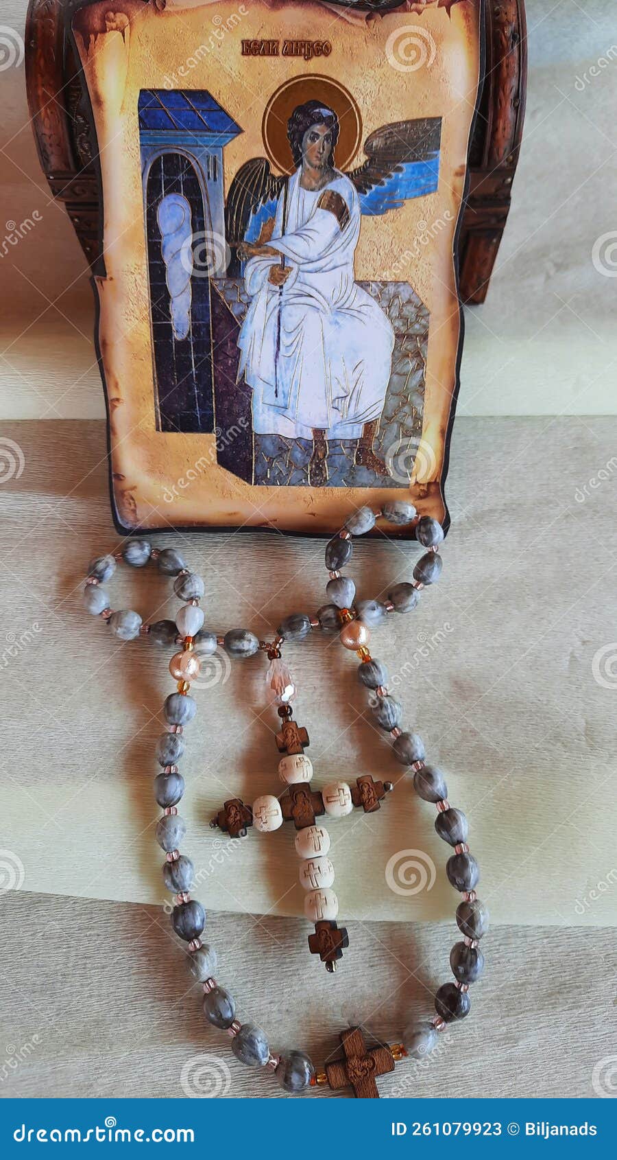 beautiful orthodox rosary decorated with preciosa seed beads