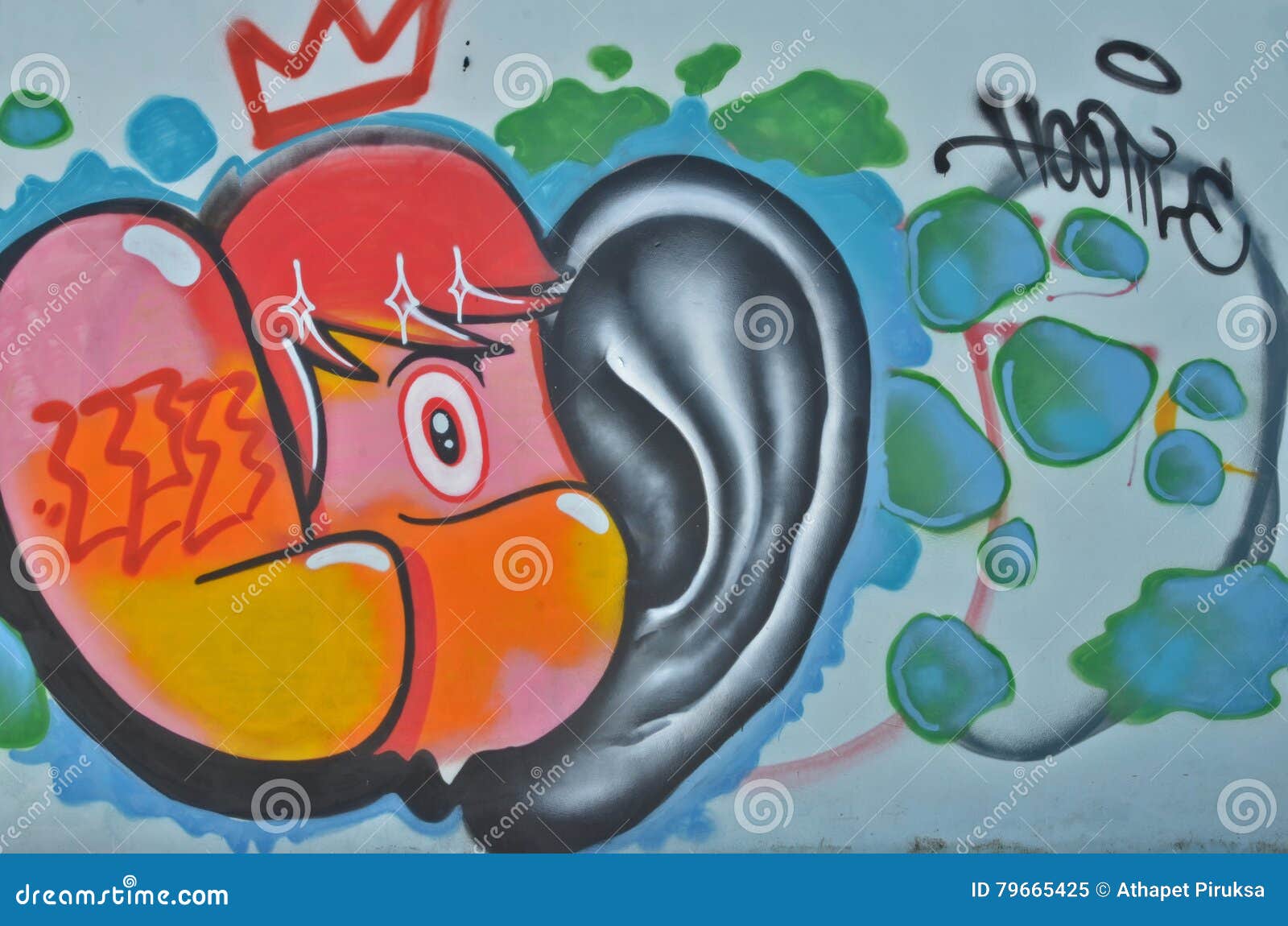 Beautiful Outlaw Art on the Wall Editorial Image Illustration of