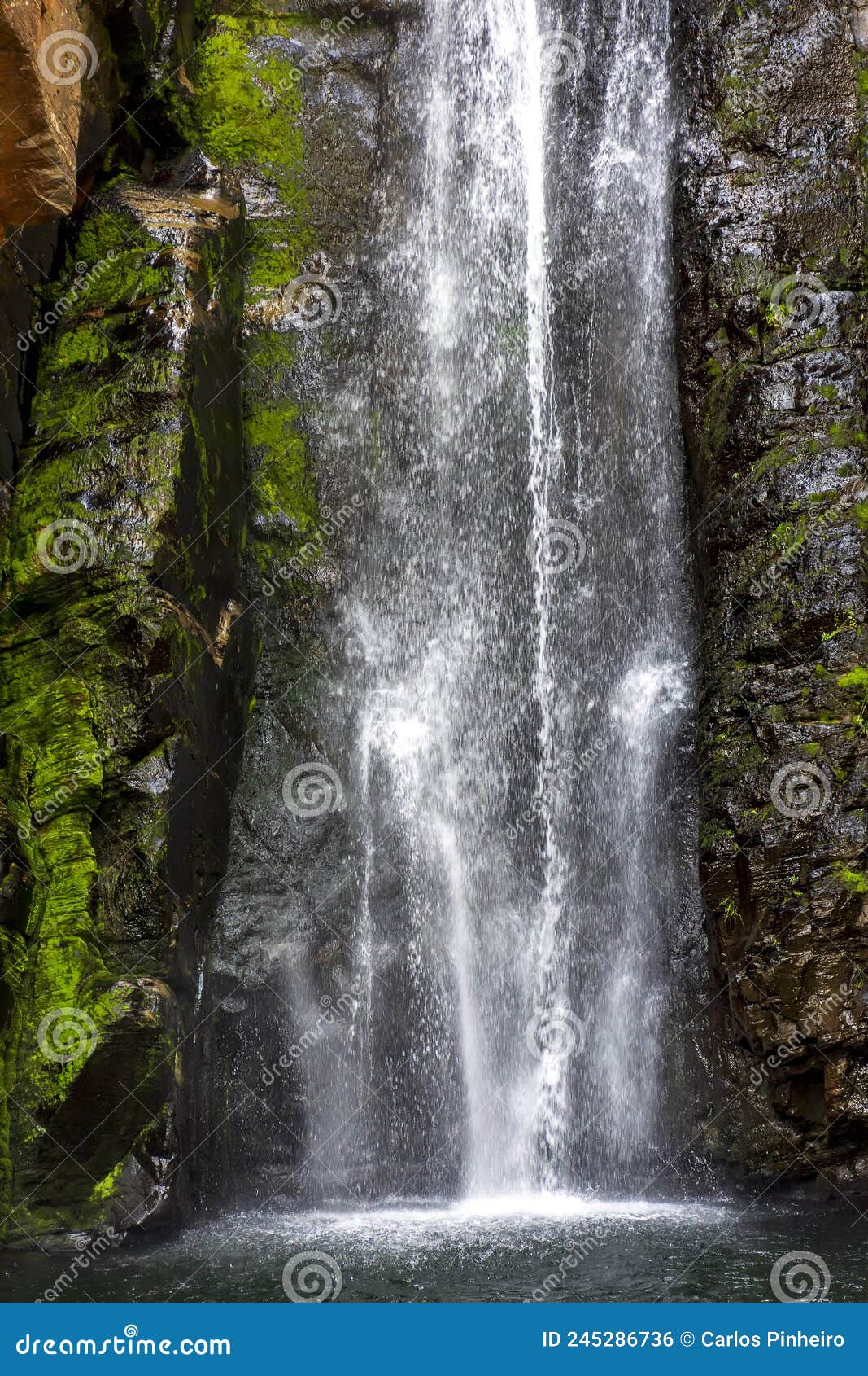 beautiful and paradisiacal waterfall of veu da noiva veil of the bride