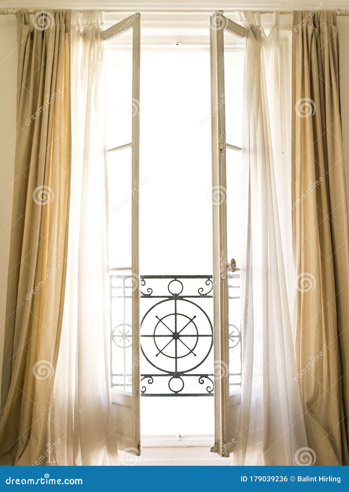 Beautiful Parisian Window With A Balcony Stock Photo Image Of Design