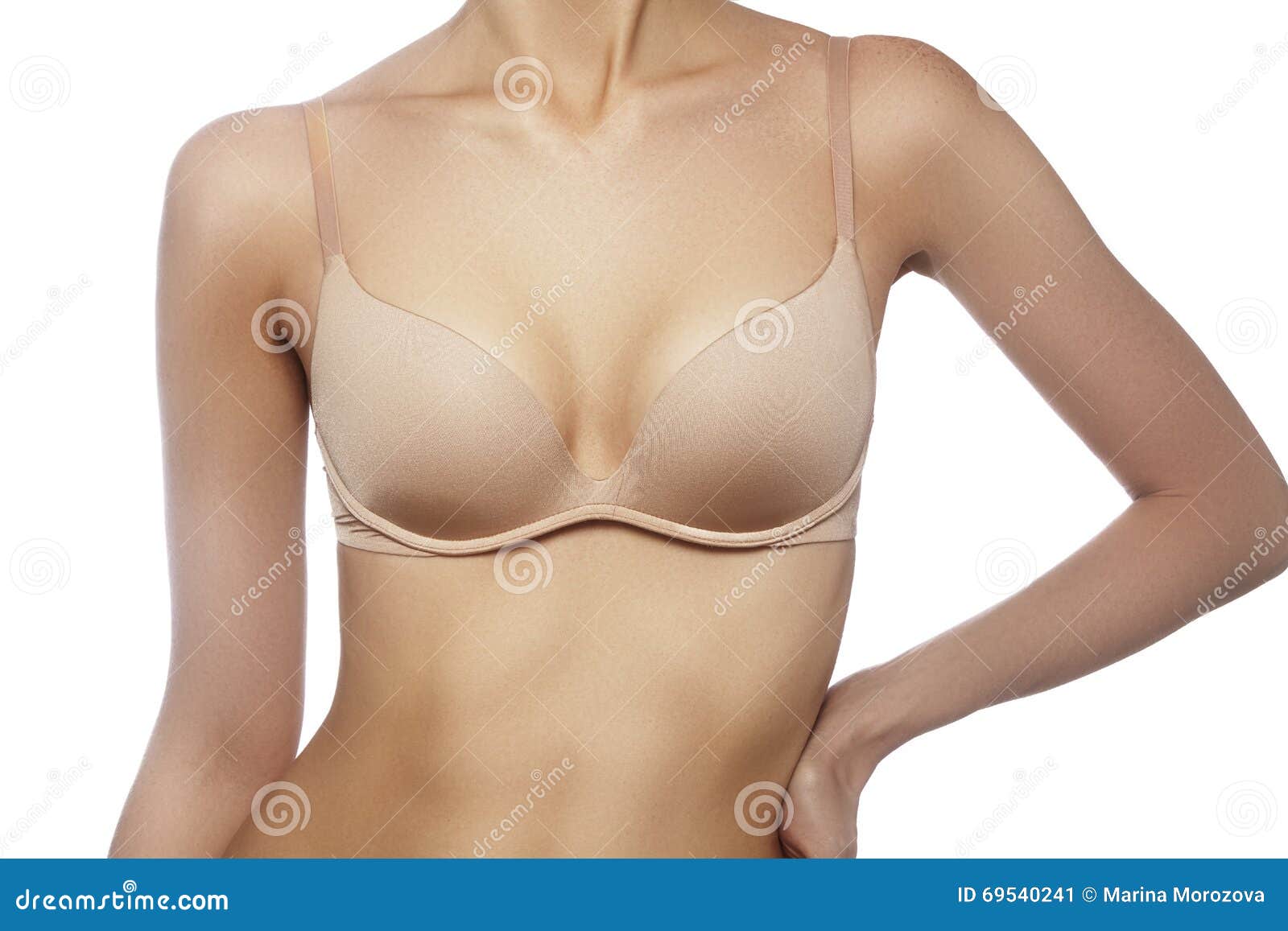 Beautiful Part of Female Body. Spa, Wellbeing and Healthcare. Breast Care  Stock Image - Image of push, diet: 69540241