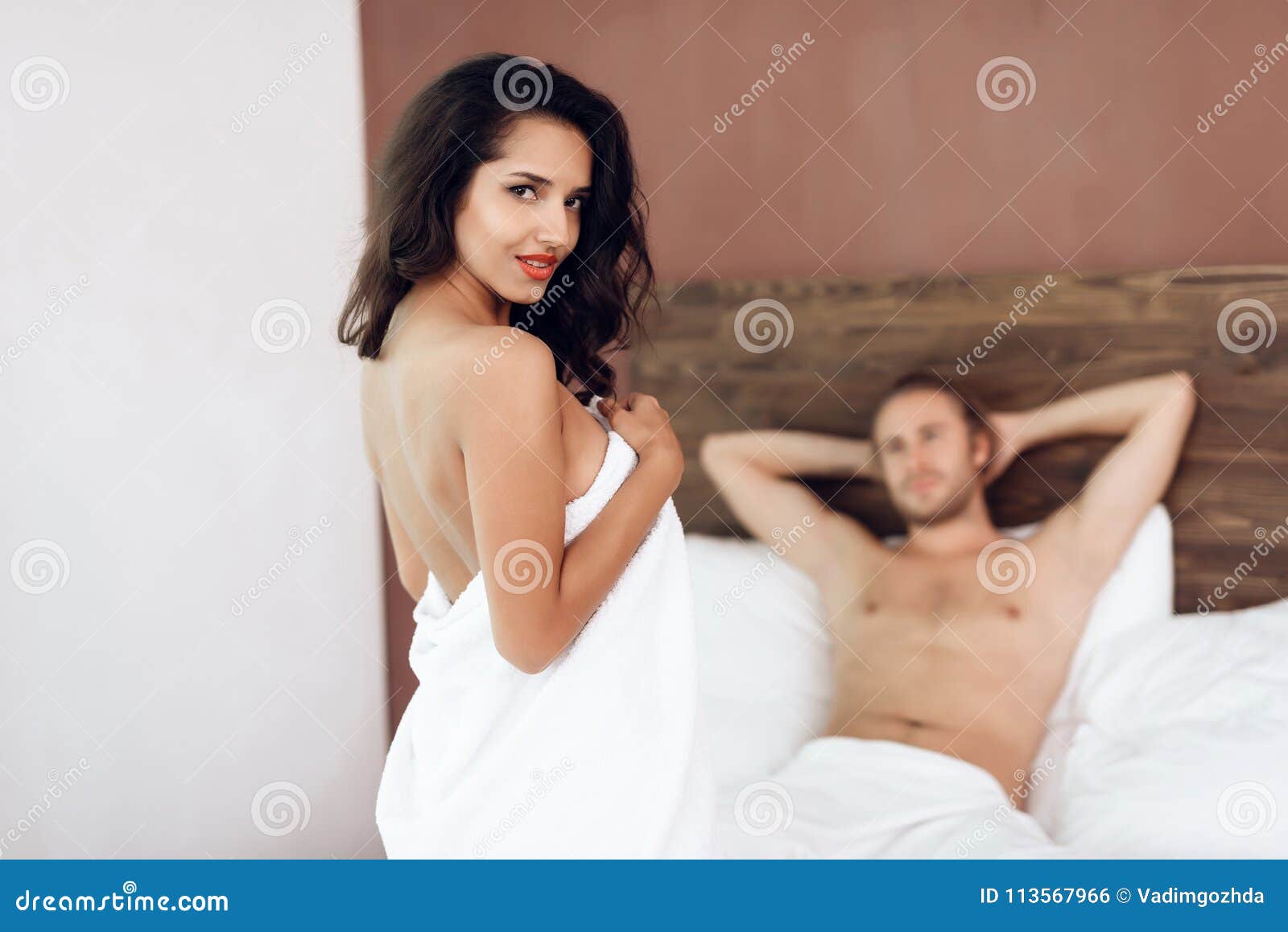 Couple Having Sex On Bed