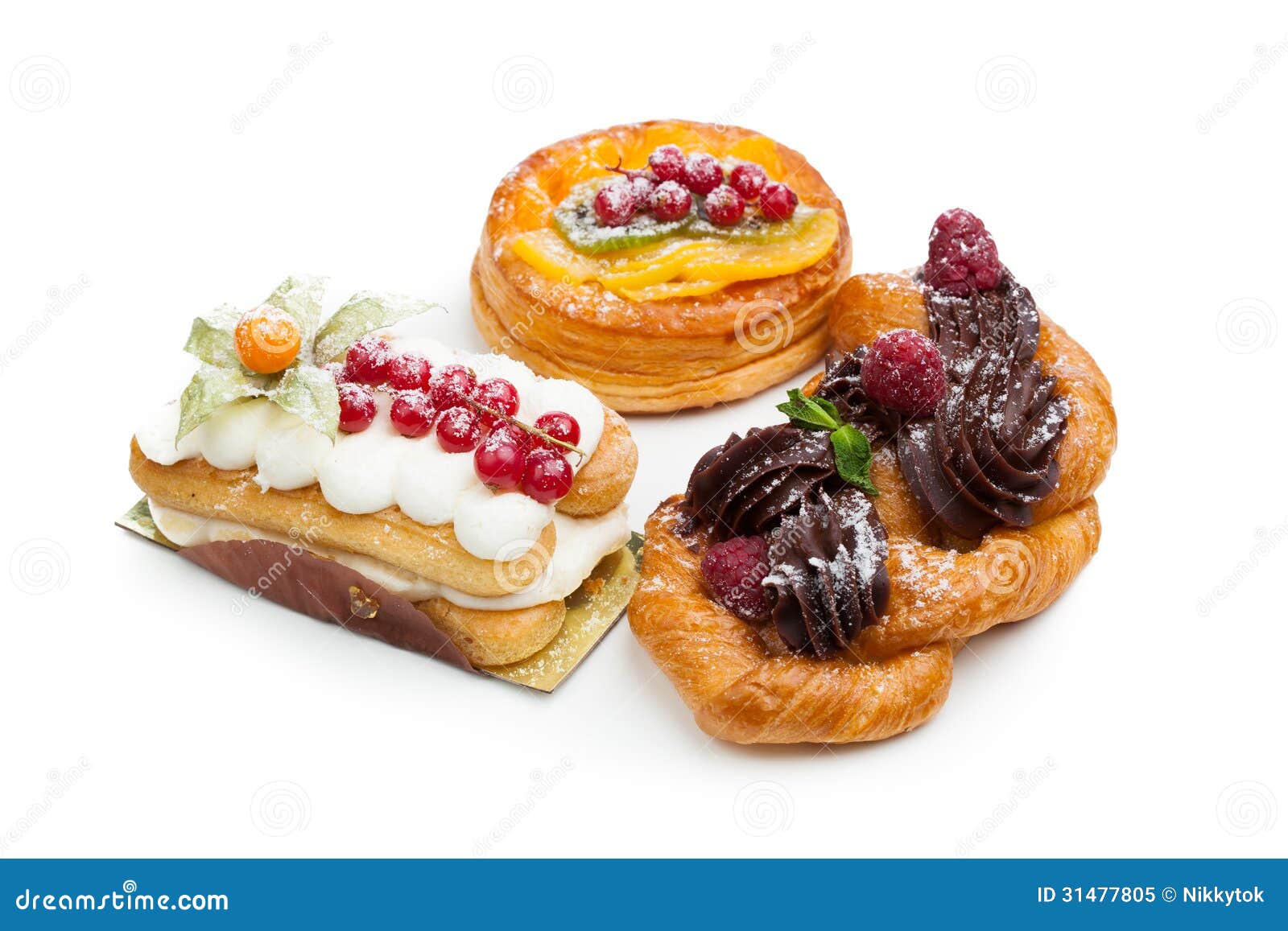 Beautiful pastry cakes stock image. Image of confectionery 31477805
