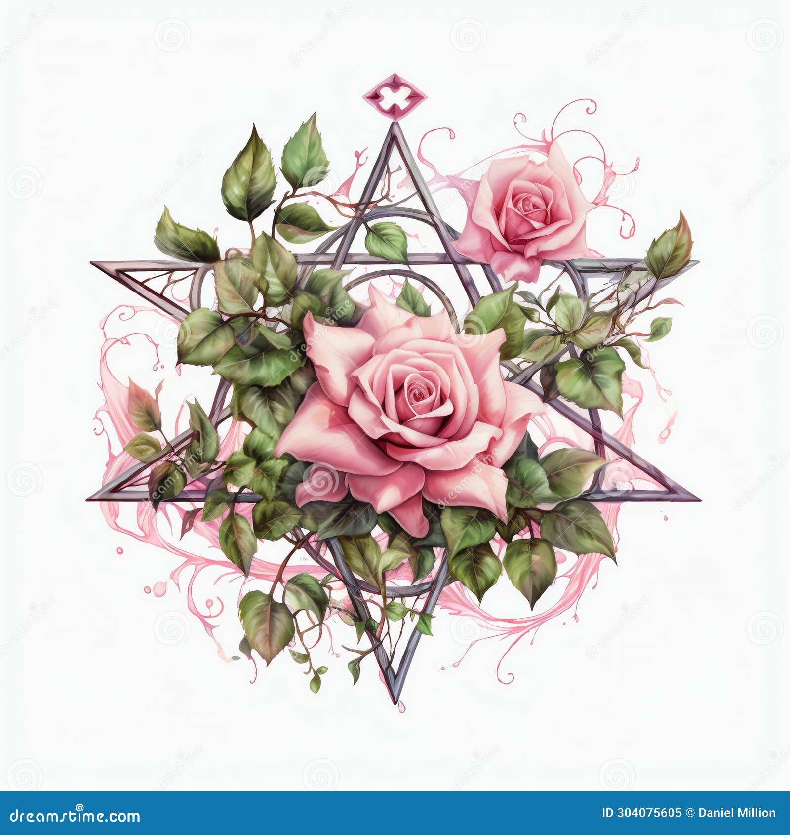 beautiful pentagram clipart 