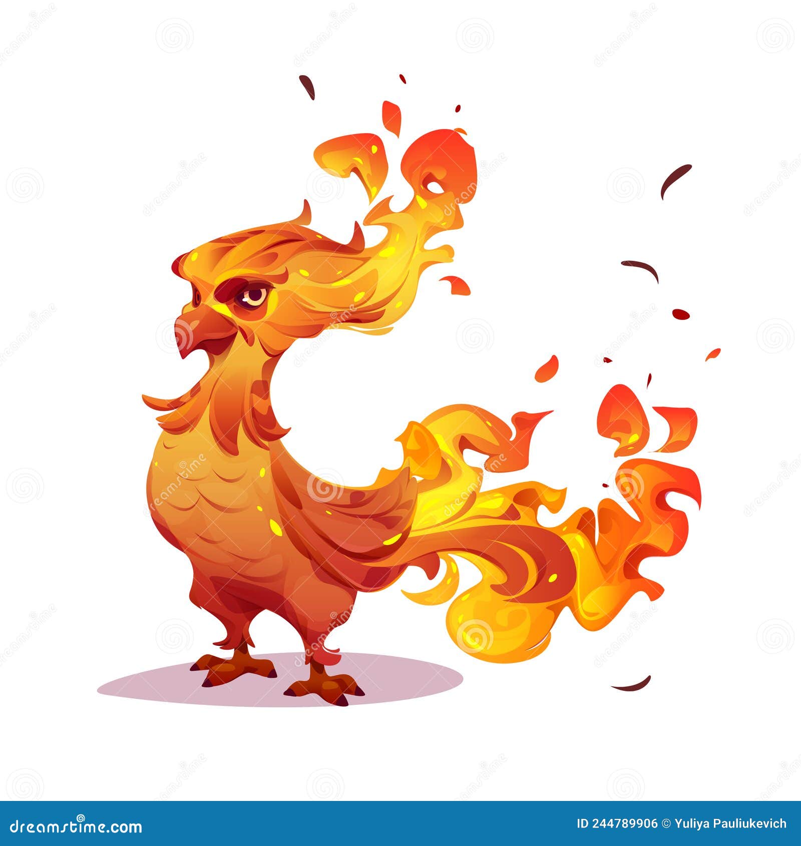 beautiful phoenix, firebird, fenix character