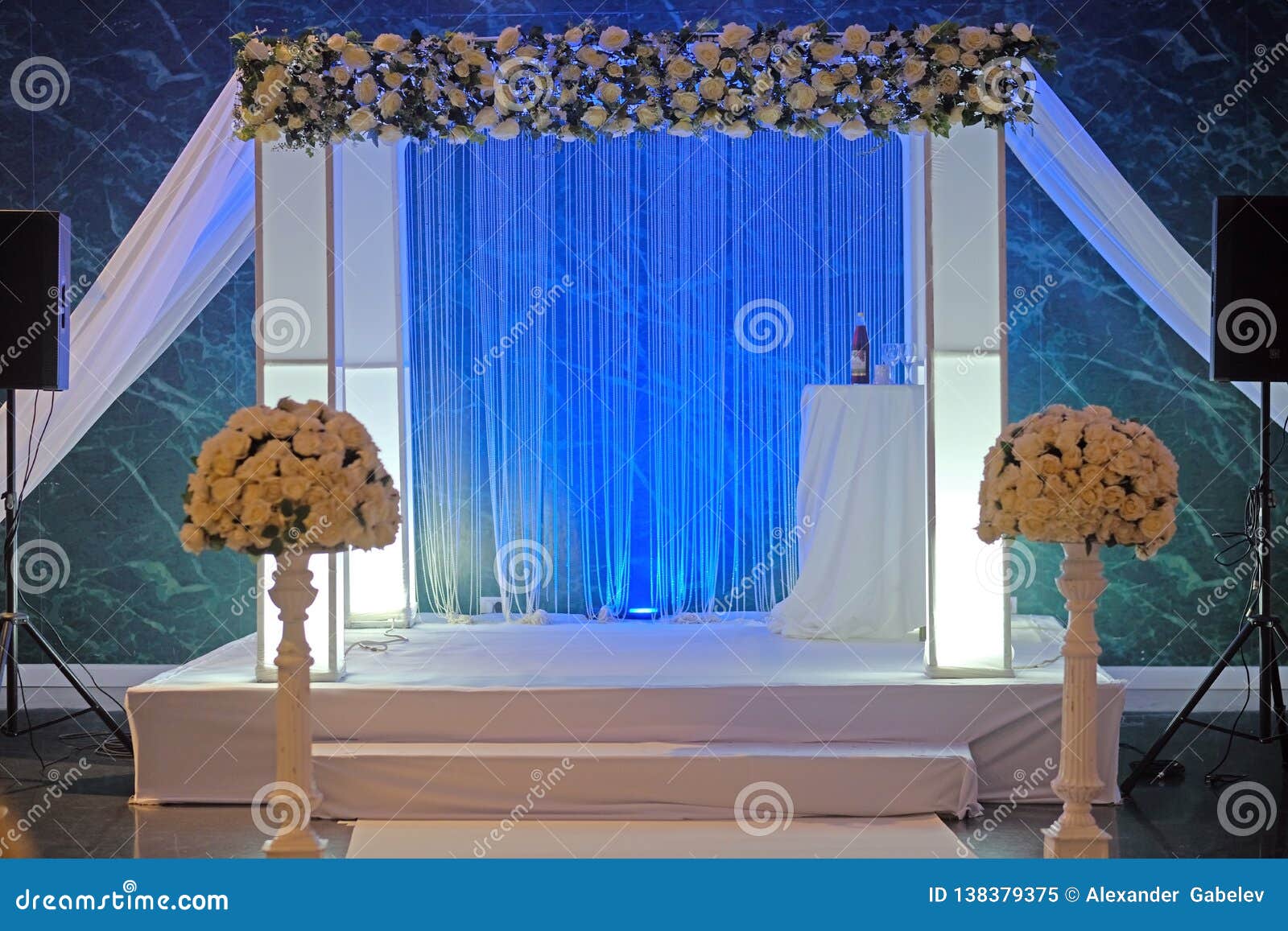 beautiful photo of the jewish hupa , wedding putdoor .