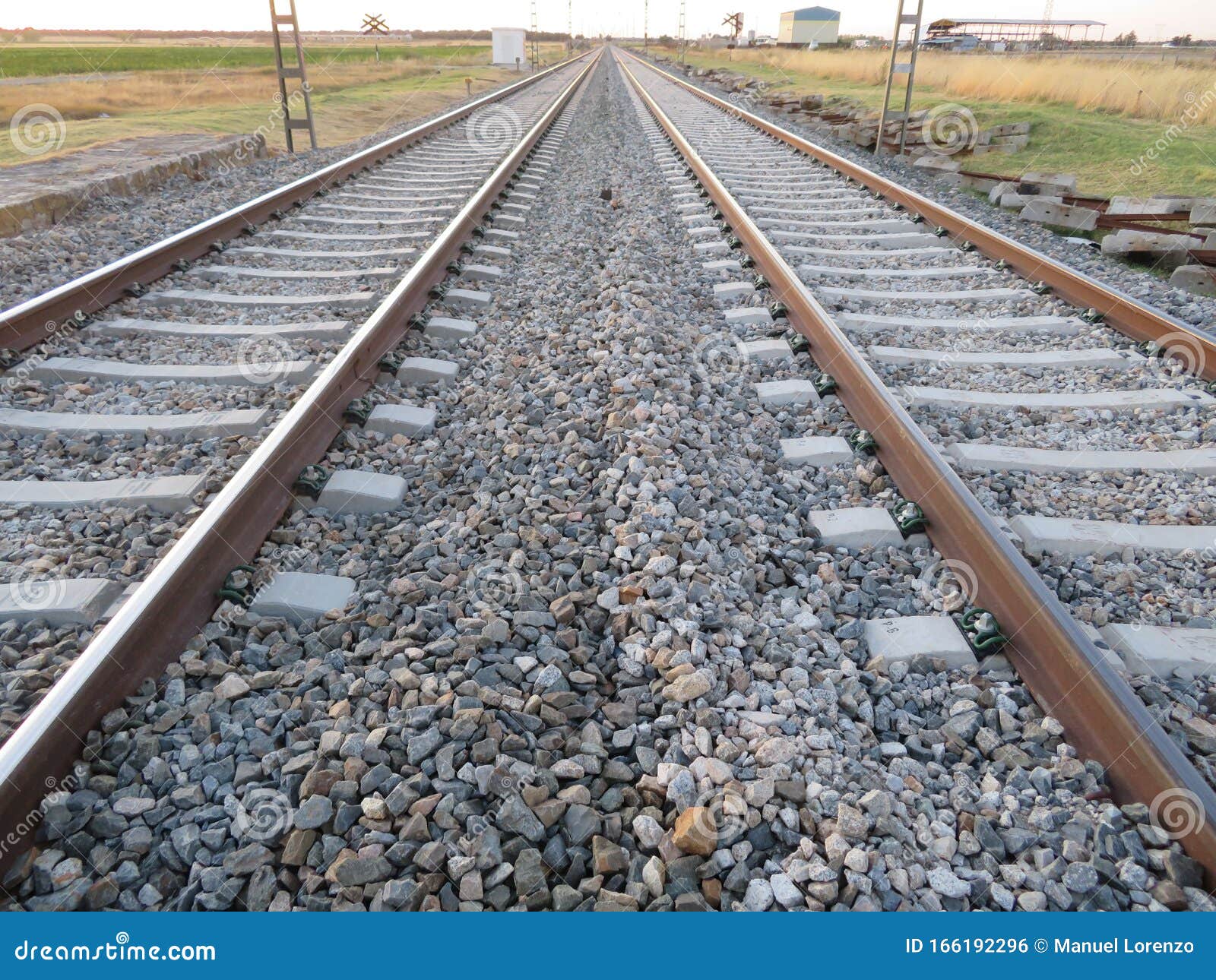 beautiful photo of the path of high-speed train