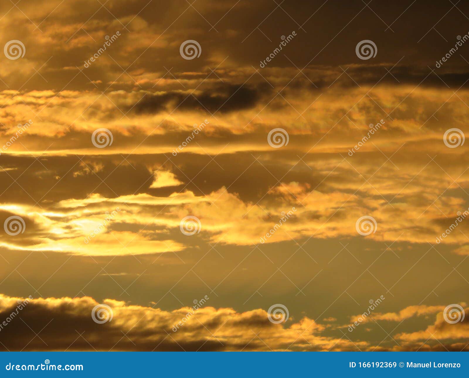 beautiful photo of a sunset of nice color in the clouds