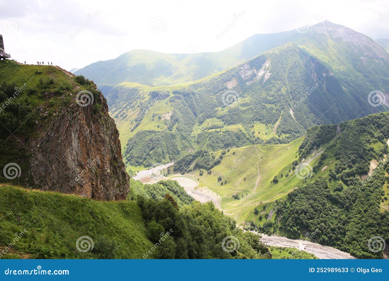 beautiful picturesque mountain landscape georgia