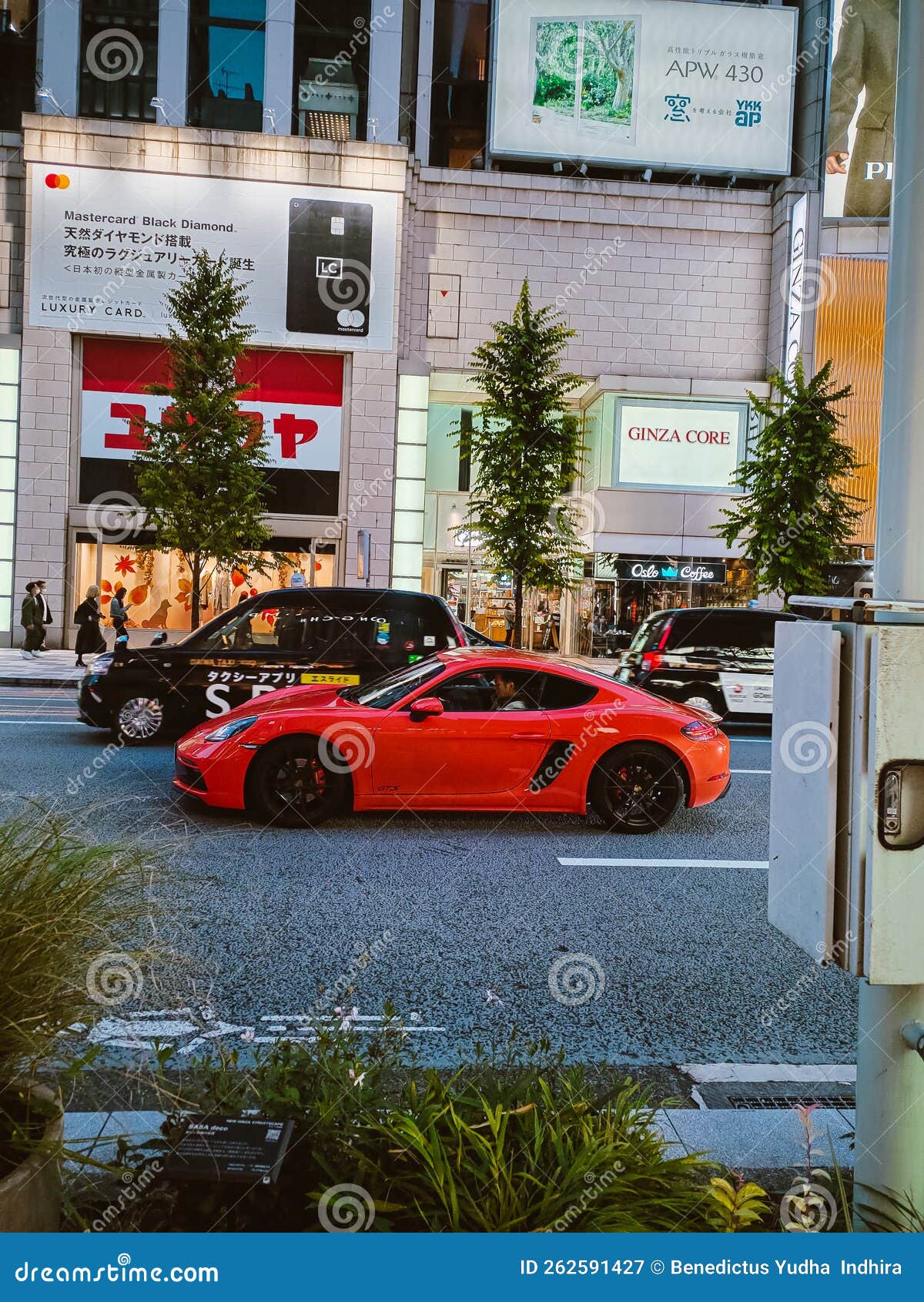 The Beautiful Porsche at Ginza Japan Editorial Photography Image of