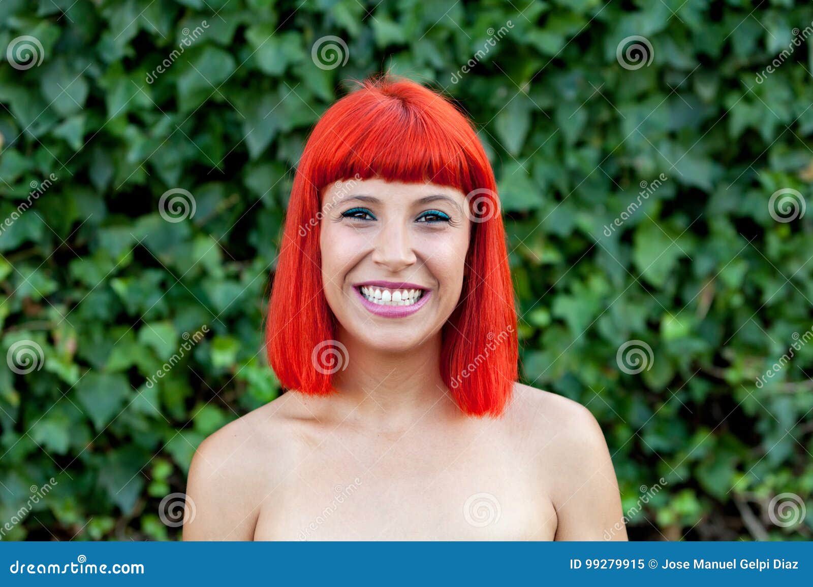 Beautiful Portrait Of A Red Hair Girl Stock Image Image Of Funky Attractive 99279915