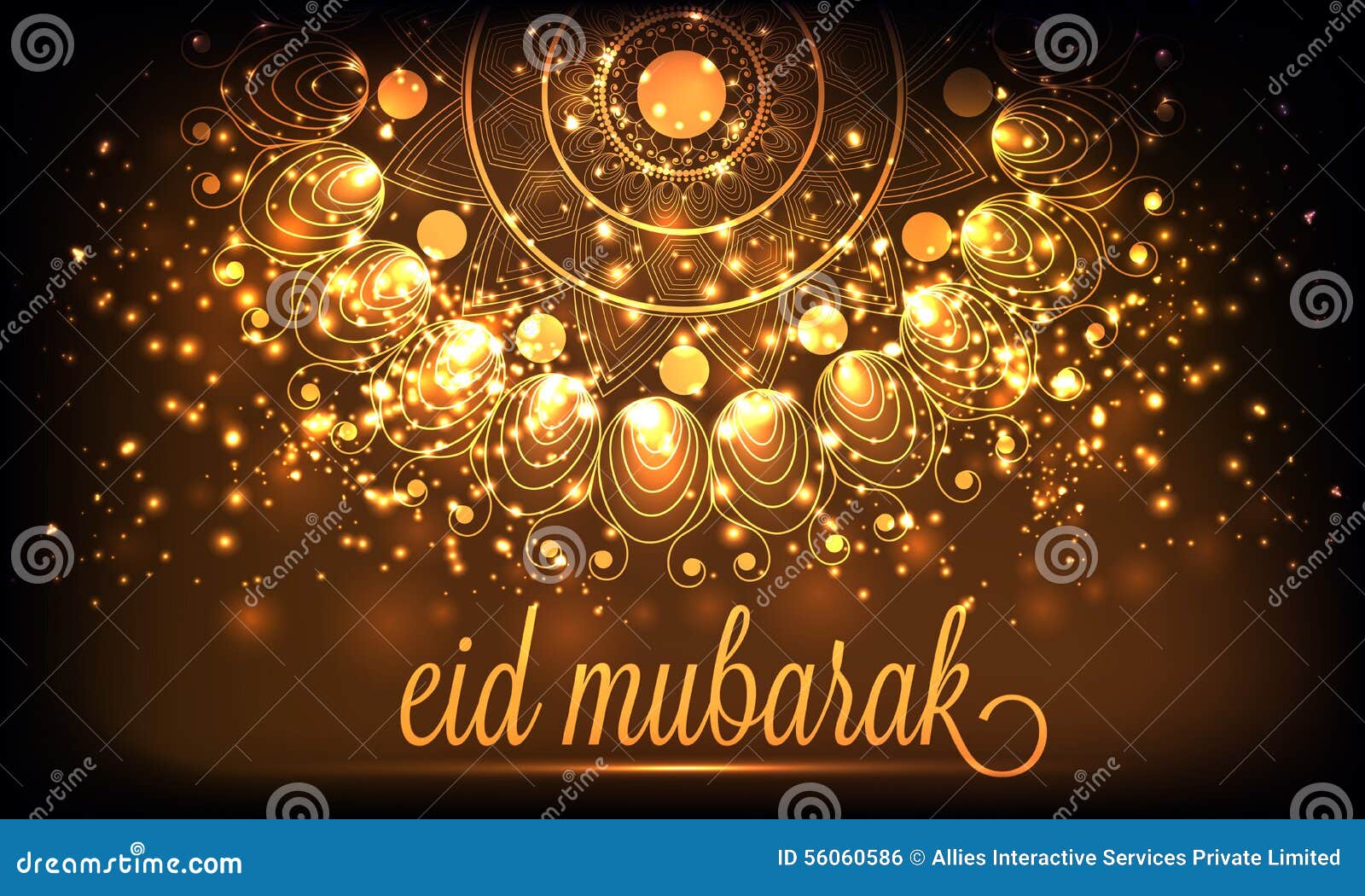 Beautiful Poster, Banner or Flyer for Eid Mubarak. Stock ...