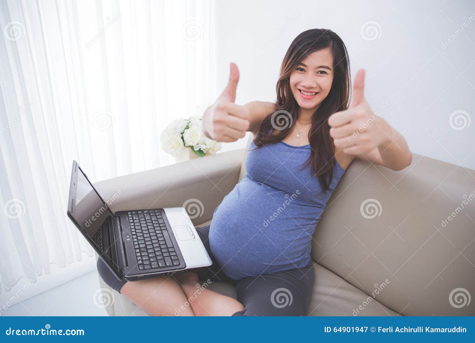 Pregnant Asian Thumbs 14