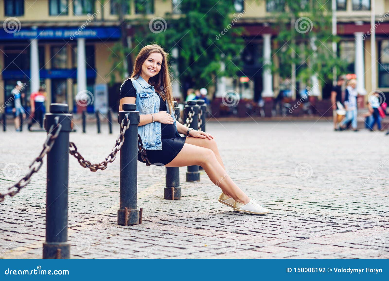 tight dress with denim jacket