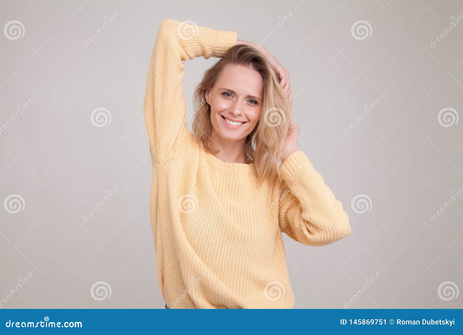 Portrait of Woman in Sweater and Panties Stock Image - Image of female,  adult: 51517741
