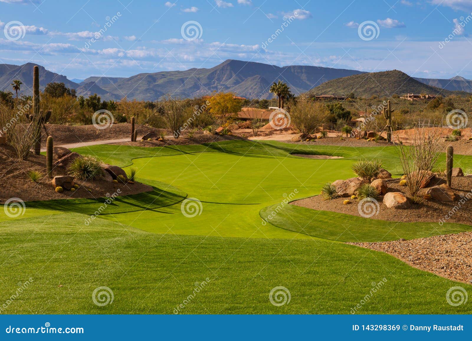 arizona desert golf course fairway