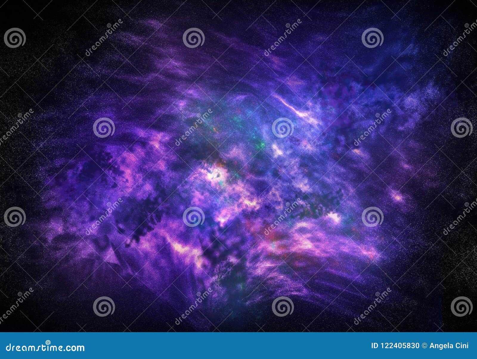 Abstract Nebula In Universe Stock Illustration