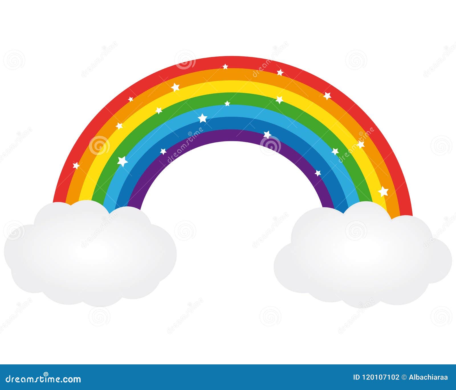 Beautiful Rainbow. Vector Illustration. Stock Vector ...