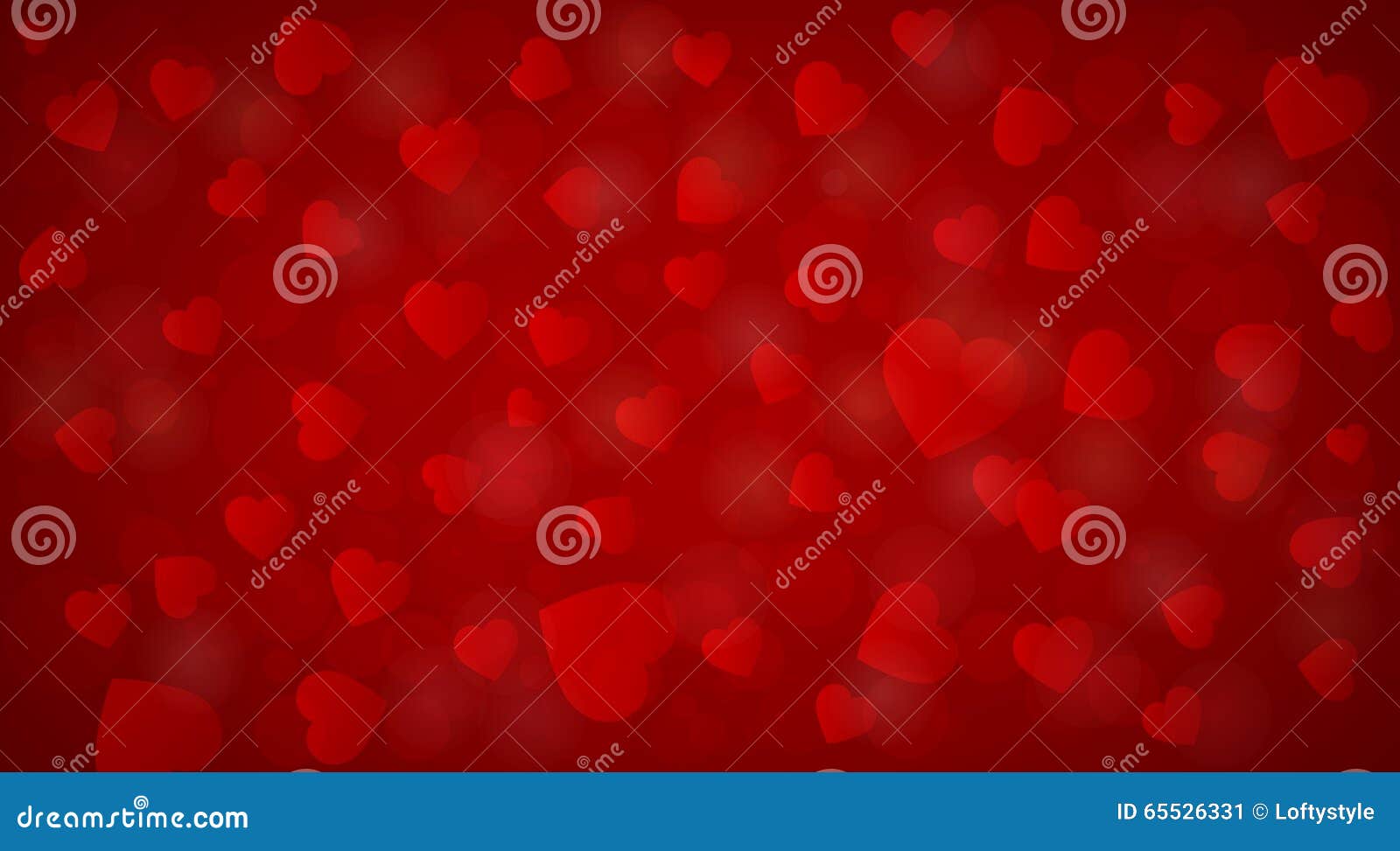 Beautiful Red Hearts Background Stock Illustration - Illustration of ...