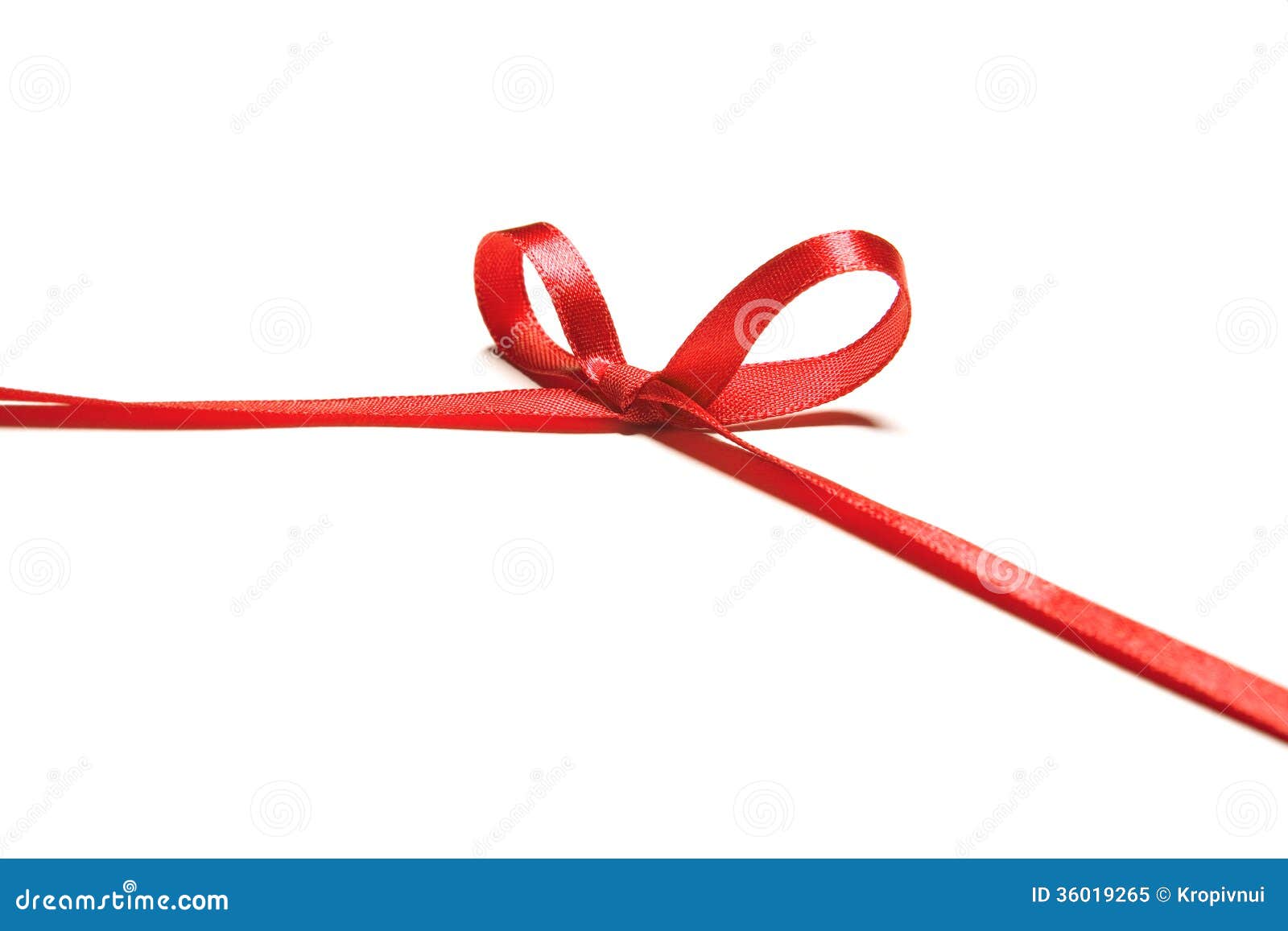 Beautiful Red Ribbon and Bow, Good for Design. Isolated on a White  Background Stock Image - Image of decorative, closeup: 36019265