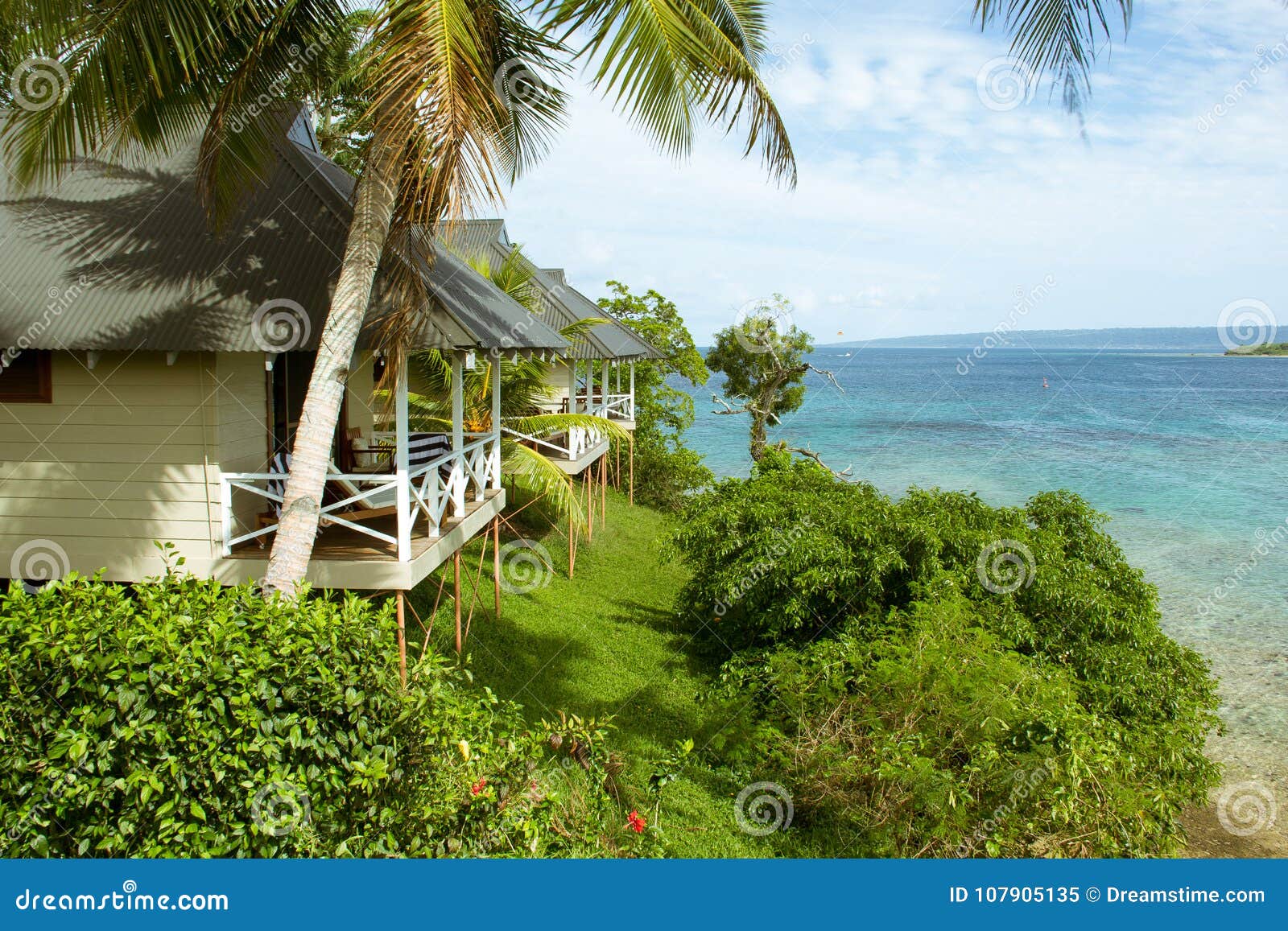 pristine waters in a south pacific island of vanuatu