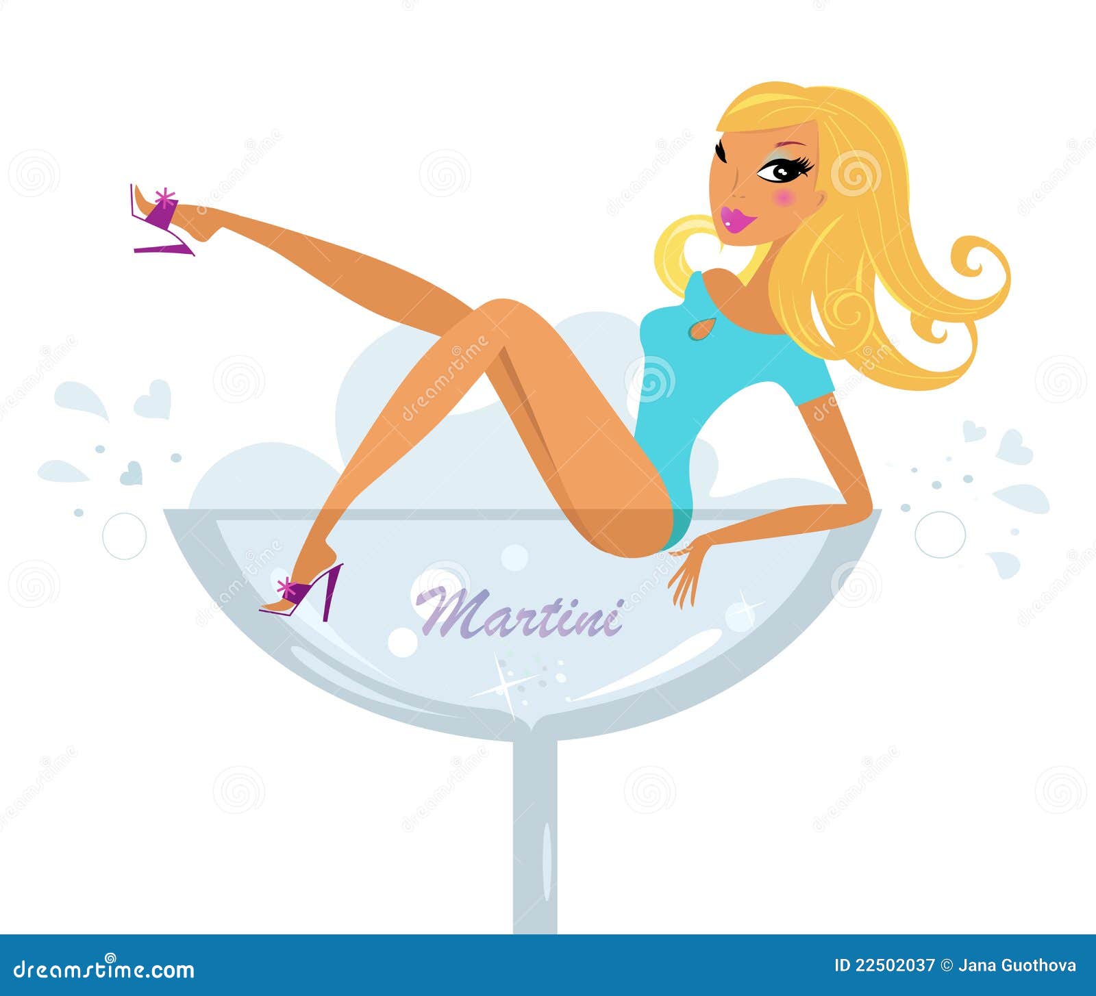 clipart girl in martini glass - photo #13