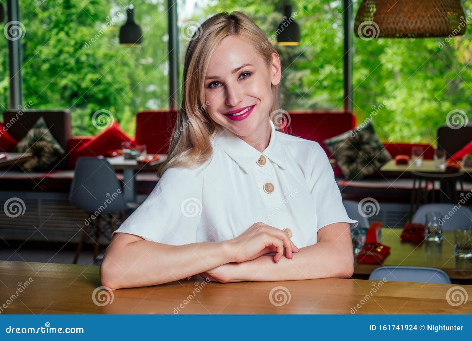 Beautiful Rich Casual Blonde Stylish Fashion Business Woman Wearing White  Cotton Dress Stylish Home Interior Background Stock Photo - Image of model,  leisure: 161741924