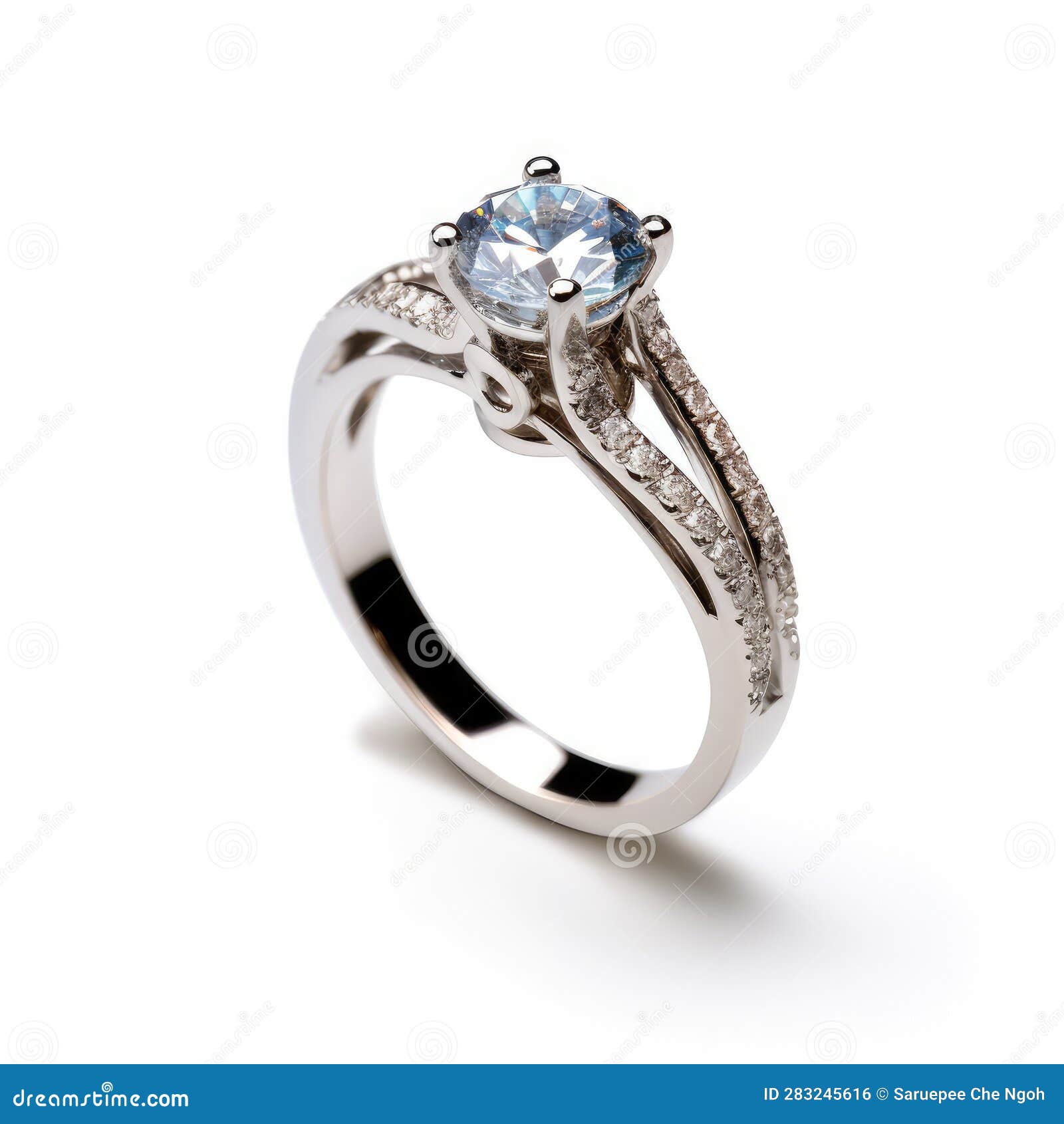 Beautiful Ring Design. Wedding Engagement Rings with Diamonds on
