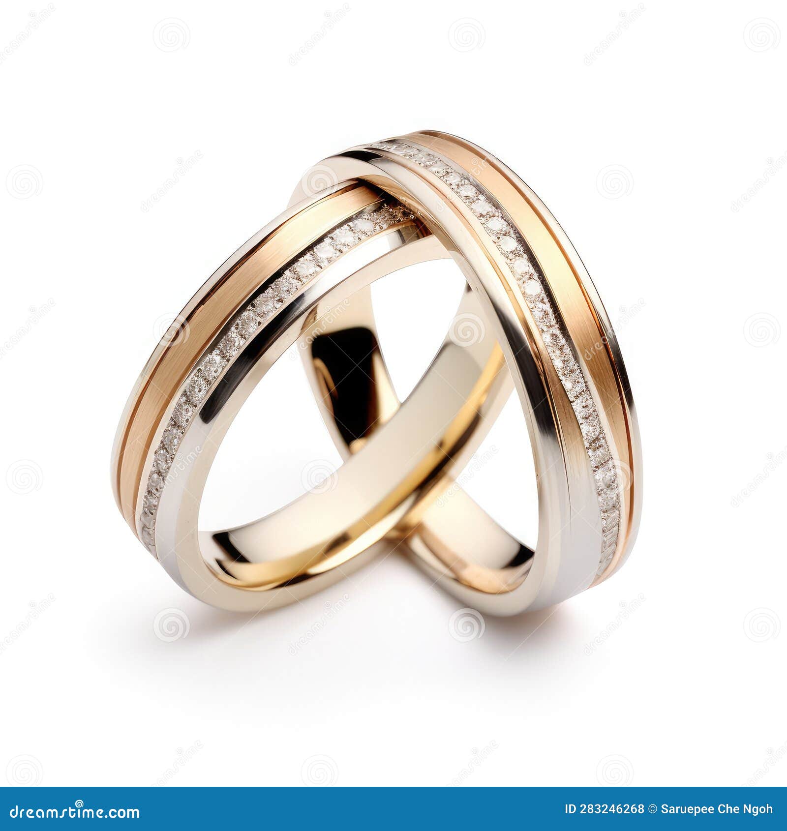 Beautiful Ring Design. Wedding Engagement Rings with Diamonds on