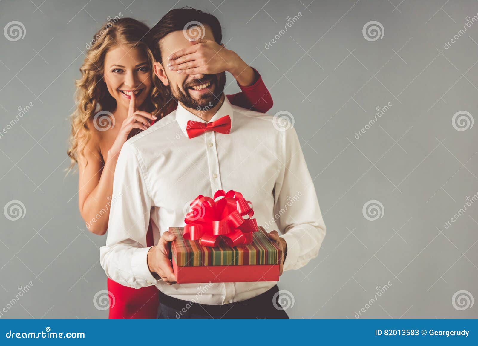 Beautiful romantic couple stock image. Image of present - 82013583