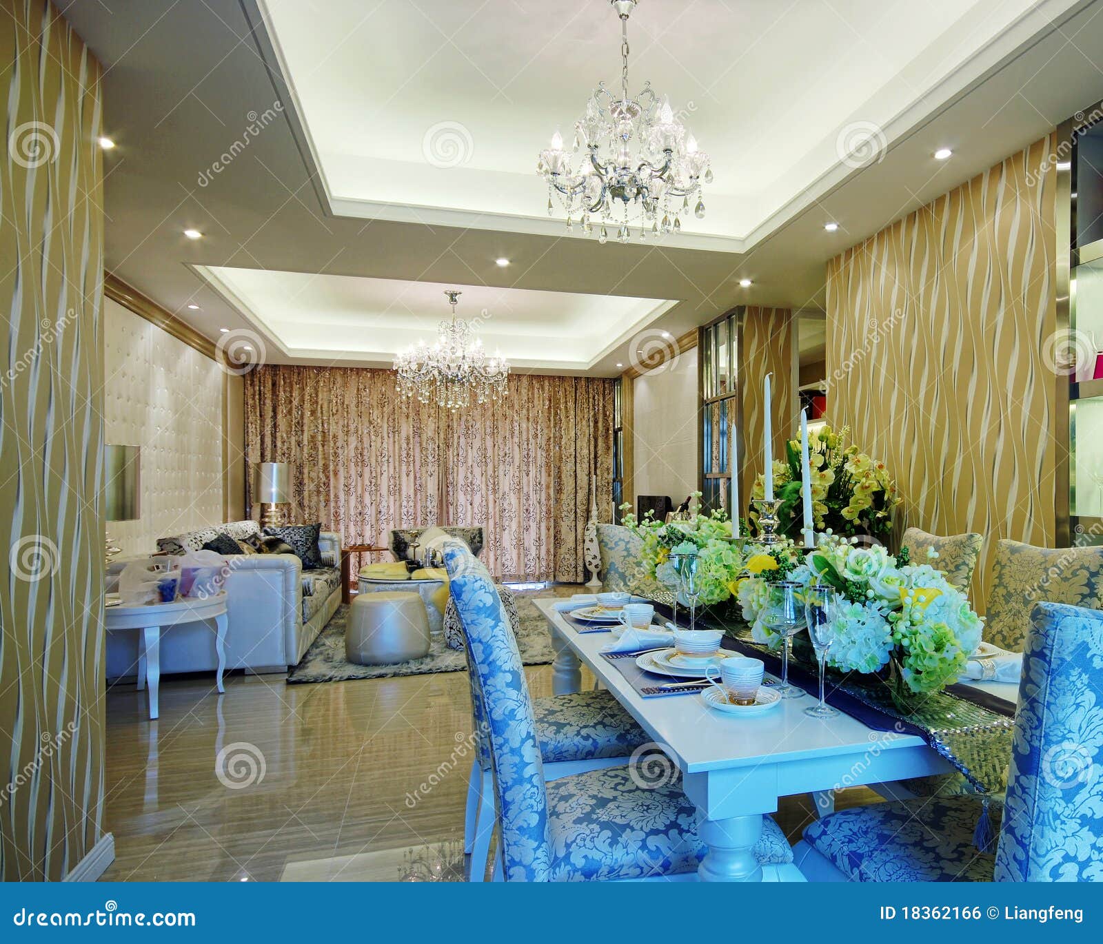 Beautiful room decoration stock photo. Image of 18362166