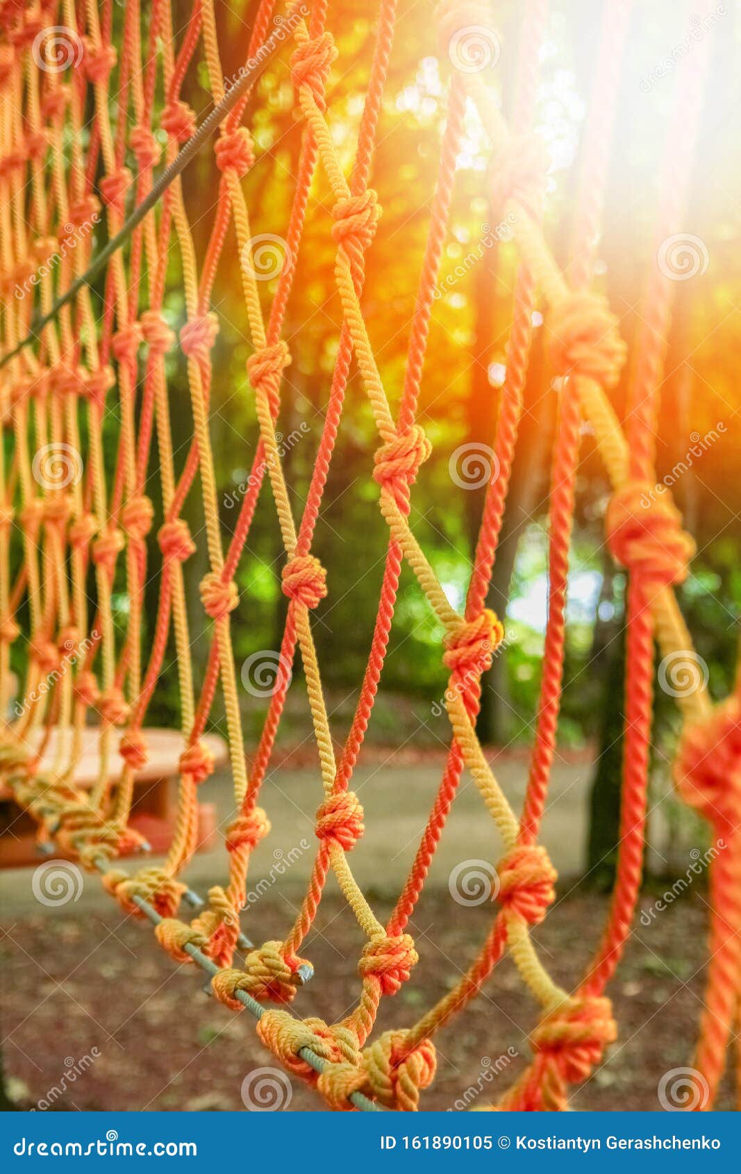 Beautiful Of Rope Bridge In Kaeng Krachan National Park, Phetchaburi