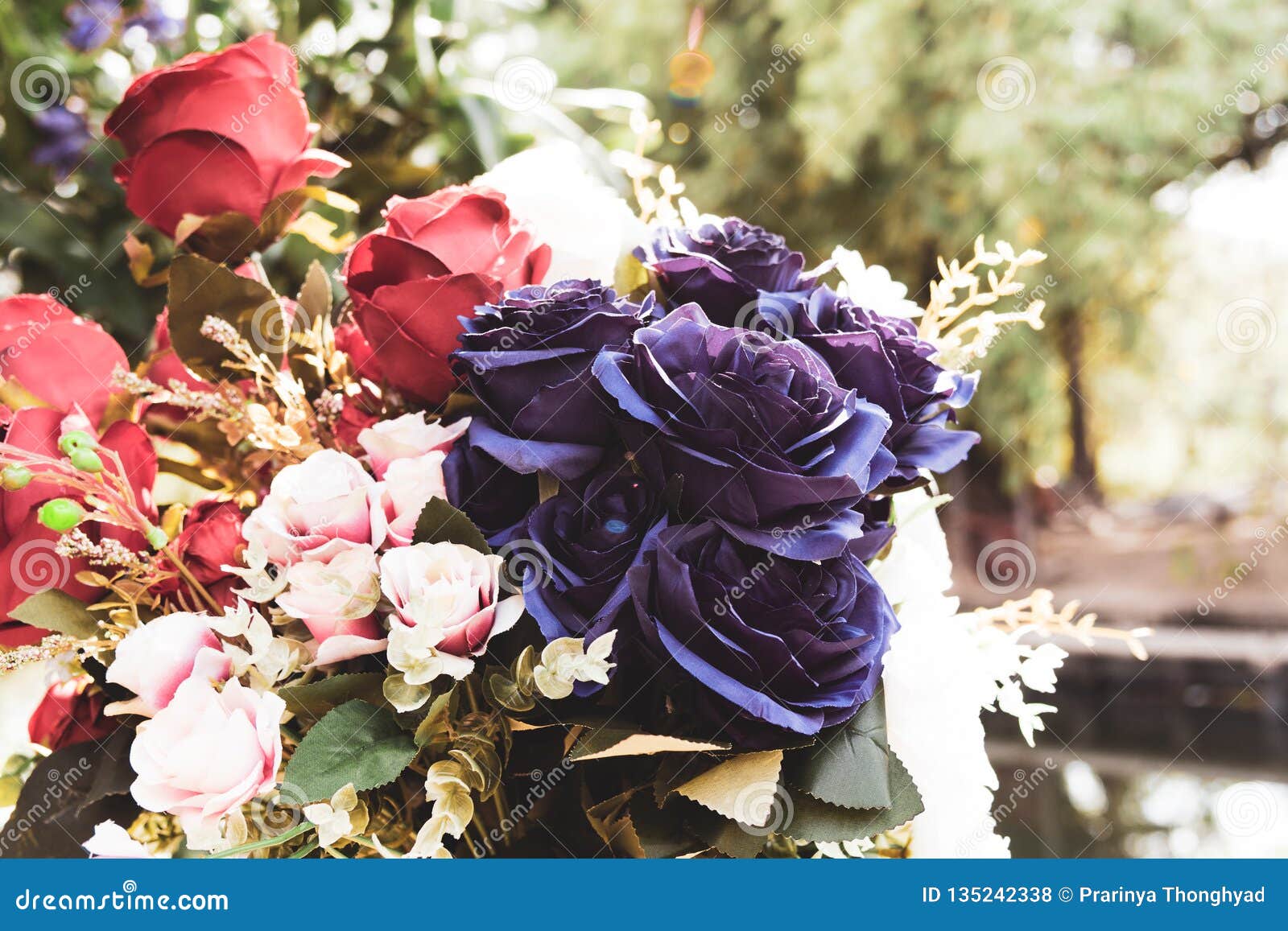 Beautiful Rose of Artificial Flowers, Artificial Pastel Rose Flowers Stock Photo Image of