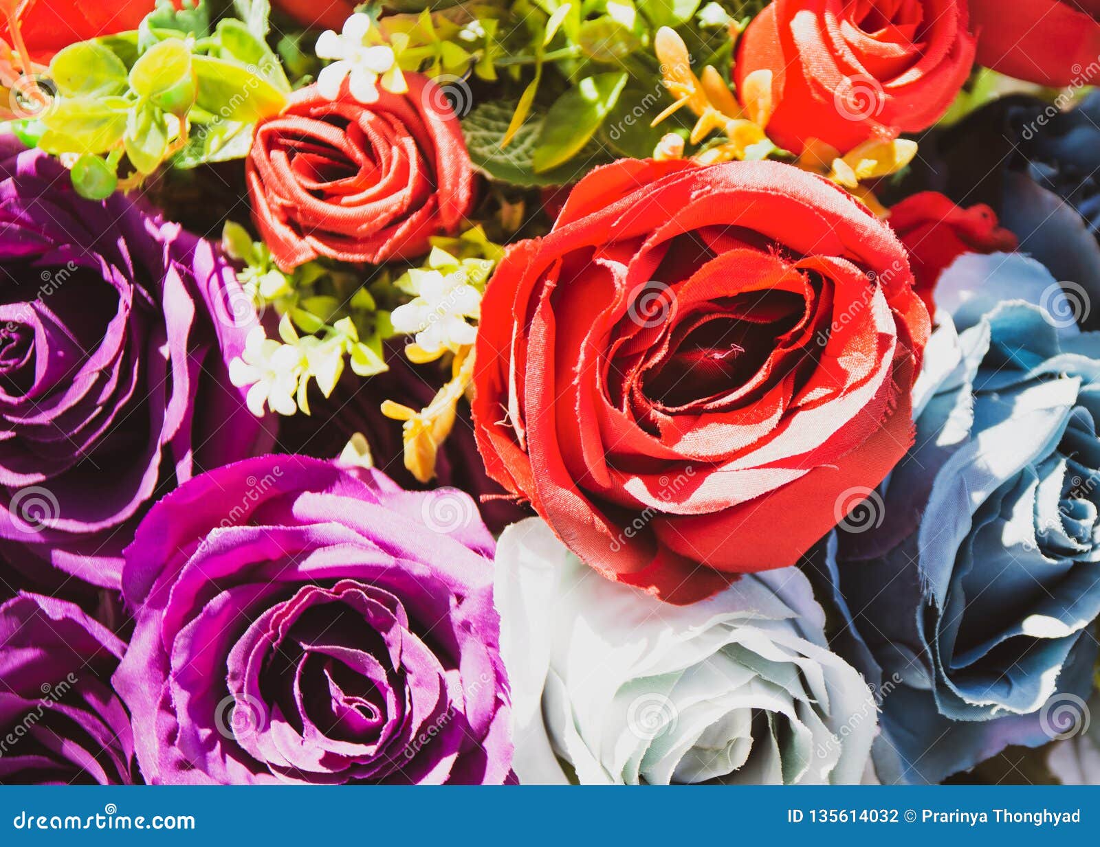 Beautiful Rose of Artificial Flowers, Artificial Pastel Rose Flowers Stock Photo Image of