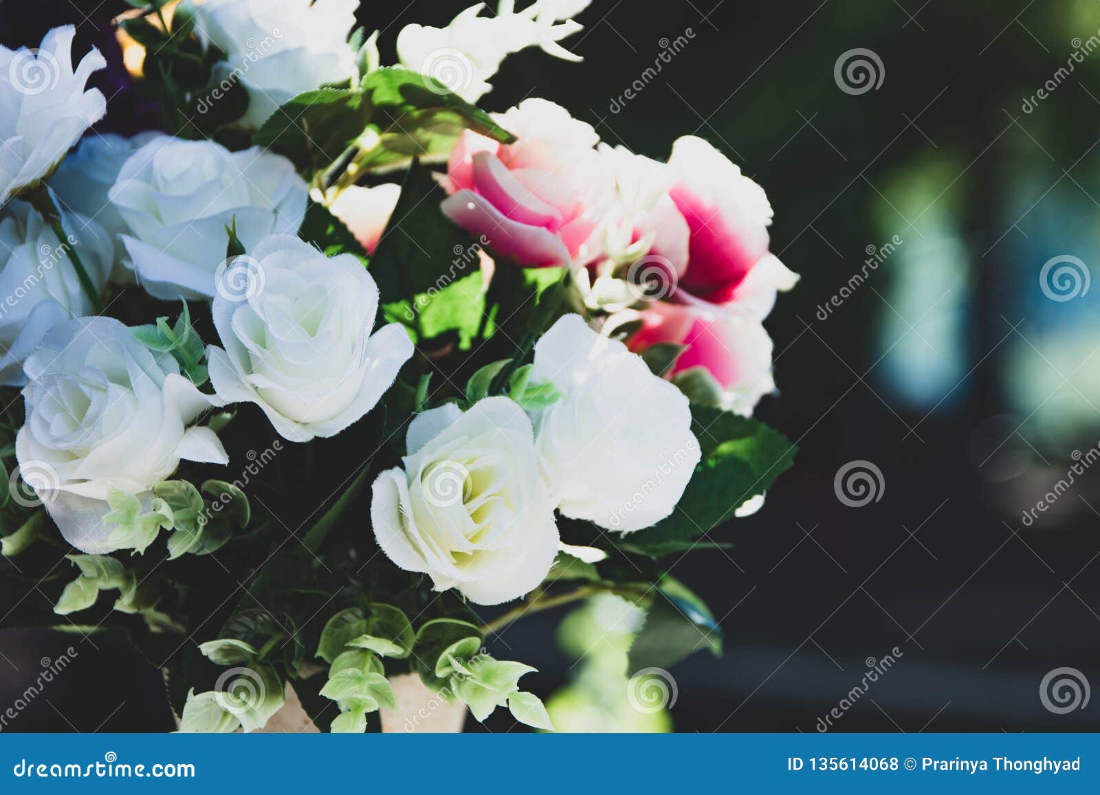 Beautiful Rose of Artificial Flowers, Artificial Pastel Rose Flowers Stock Photo Image of