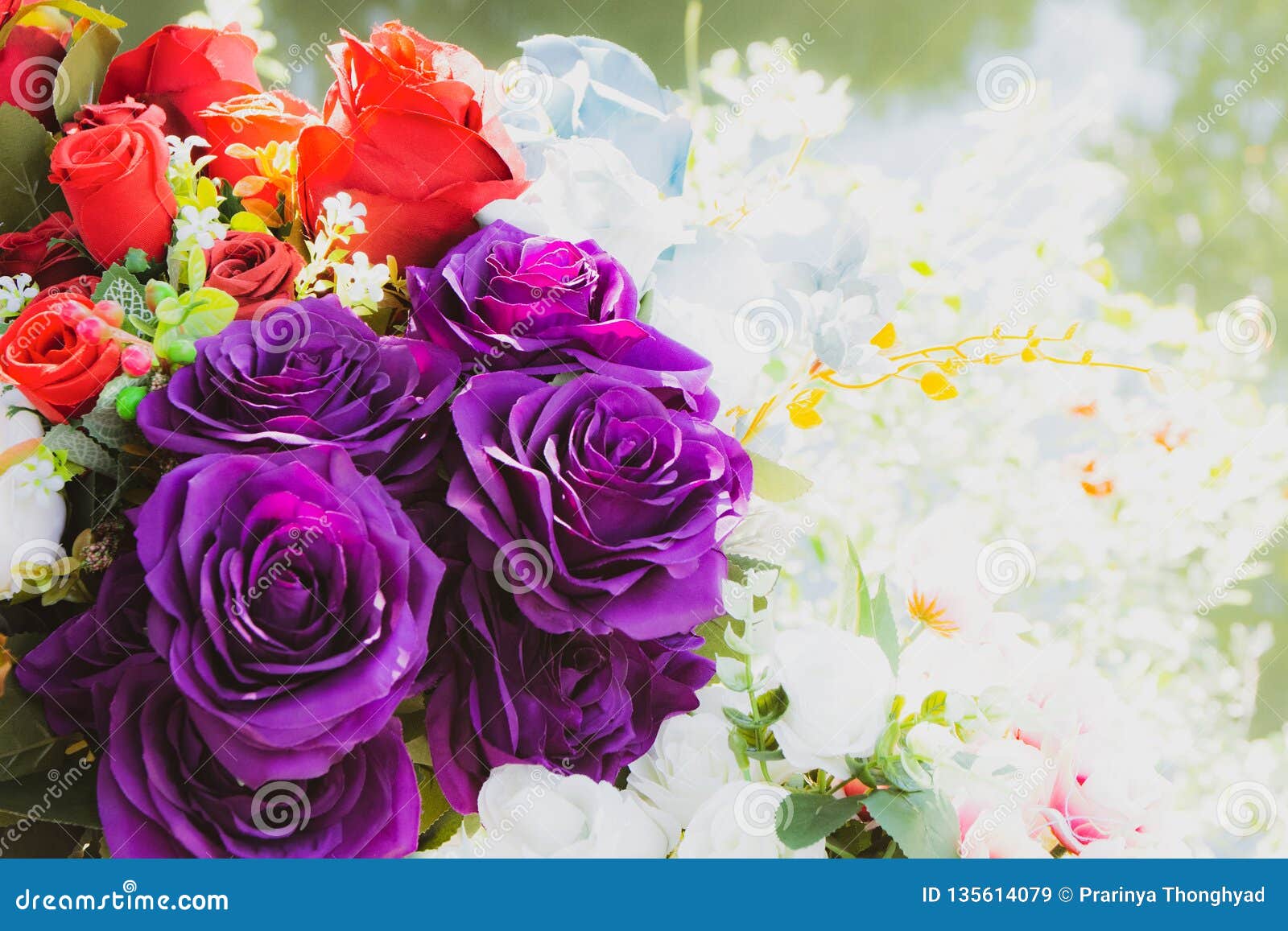 Beautiful Rose of Artificial Flowers, Artificial Pastel Rose Flowers Stock Image Image of