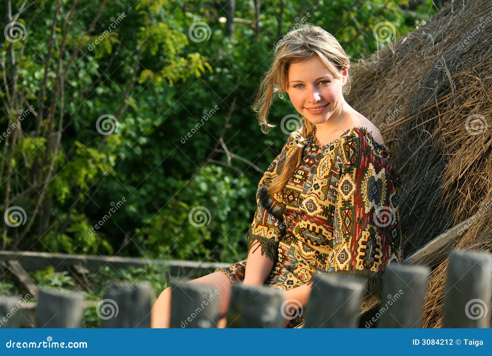 The beautiful rural girl stock photo. Image of face, person 3084212