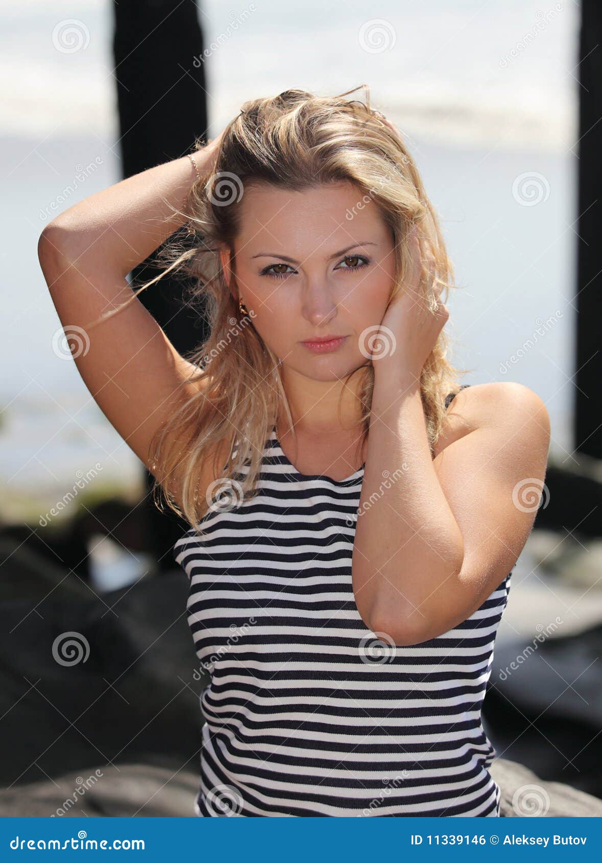 A beautiful russian girl stock photo. Image of sand, beautiful - 11339146