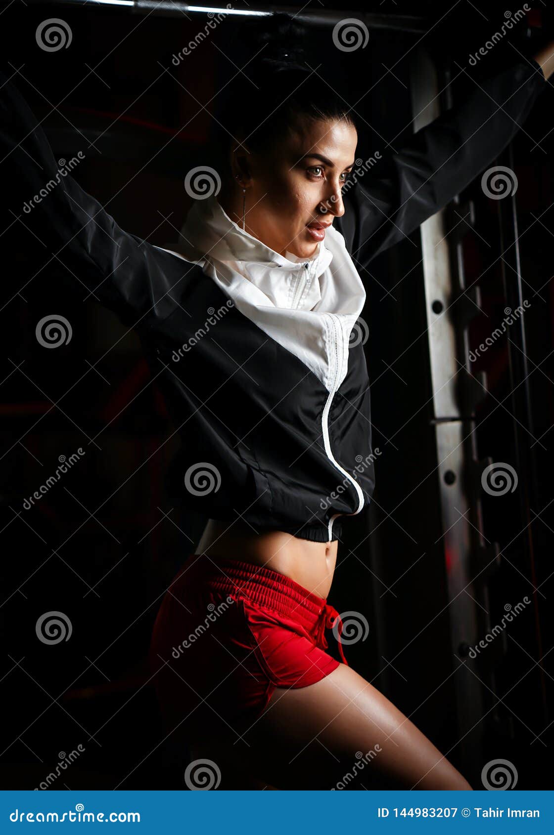 Beautiful Russian Model Fitness Shoot In Gym Stock Image Image Of