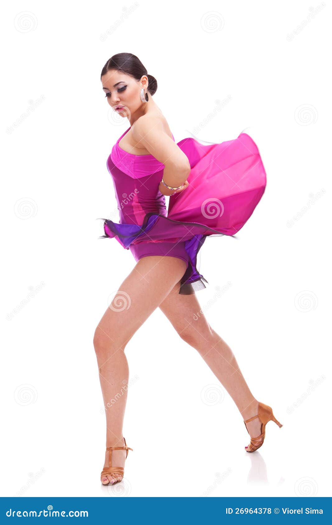 Beautiful Salsa Dancer Posing in Dance Stock Photo - Image of angel ...