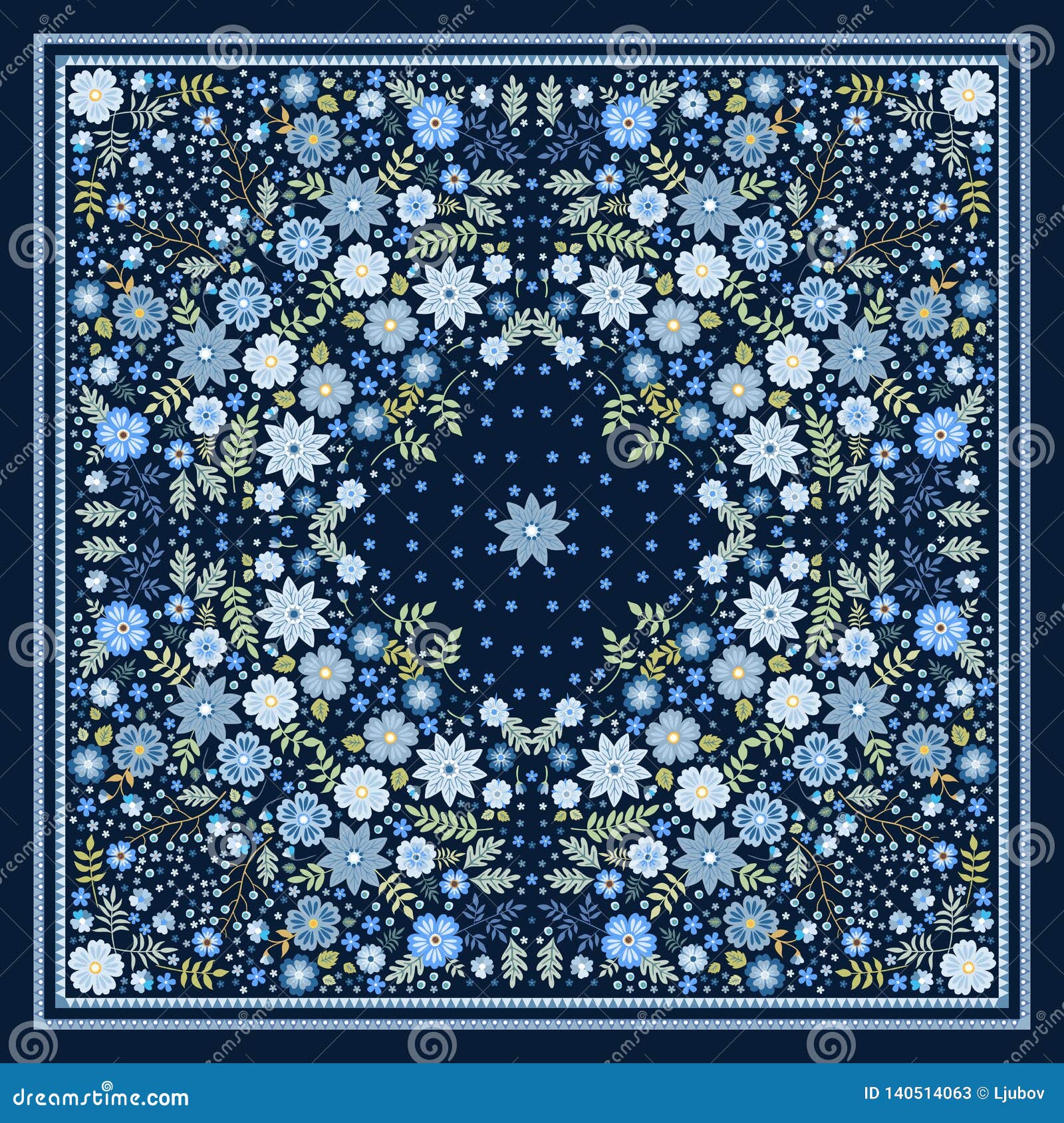 blue kerchief