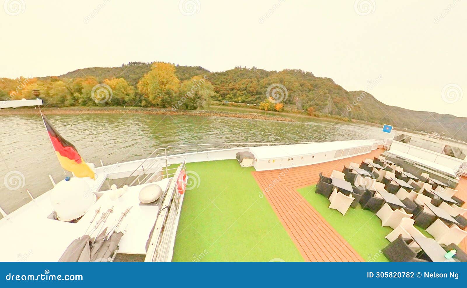 beautiful sceneries, historical houses castles , commercial ships along rhine danube river