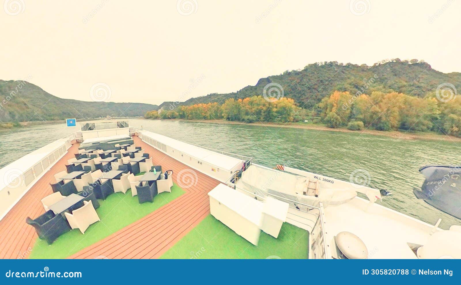 beautiful sceneries, historical houses castles , commercial ships along rhine danube river