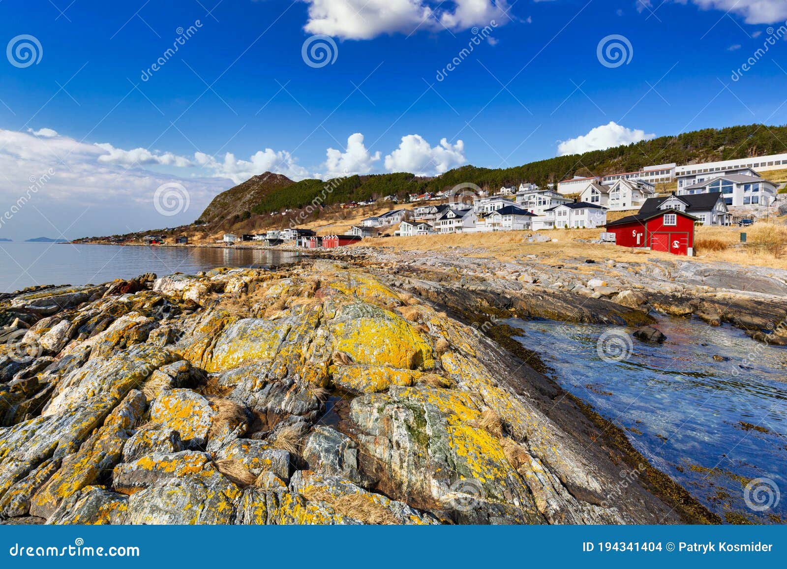 Beautiful Scenery of West Coastline with Fiords in Norway Stock Photo ...