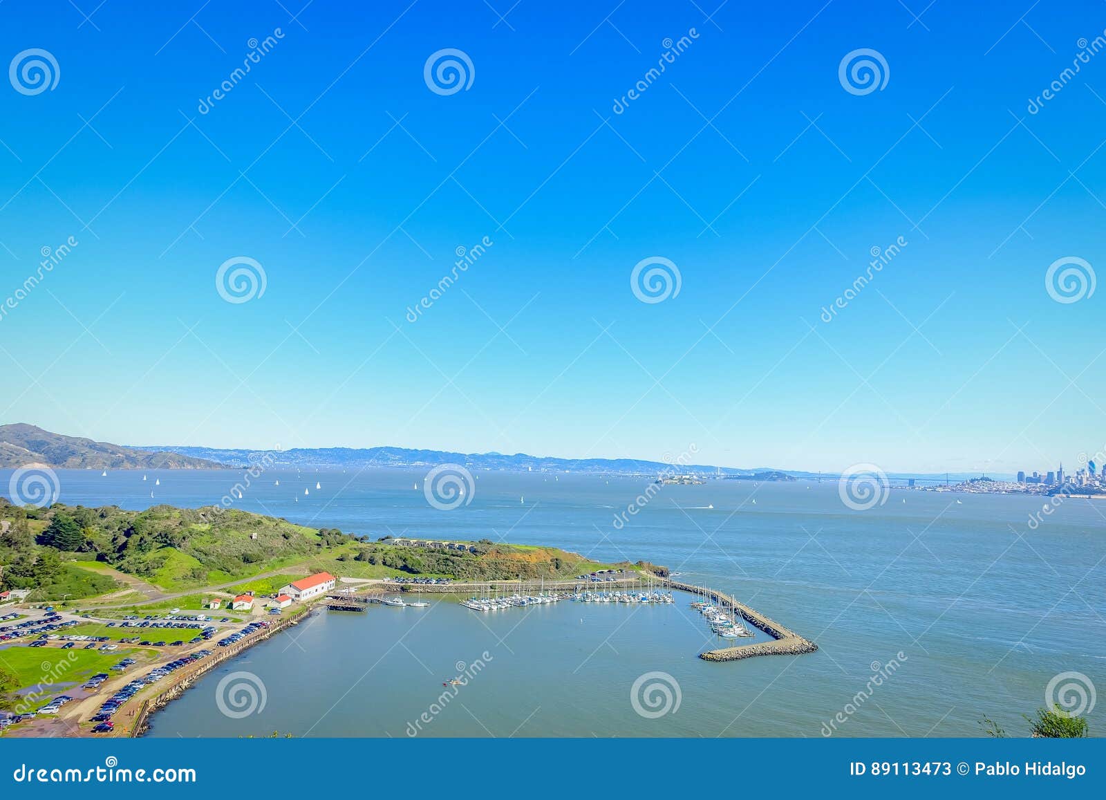 Beautiful Scenic View of Horseshoe Bay in San Francisco Stock Image