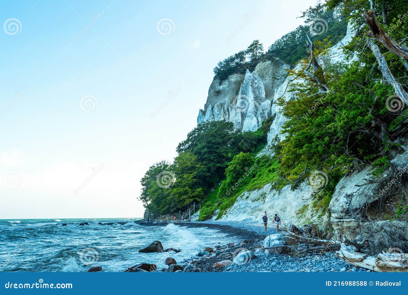 Beautiful Seascape. Mons Clint. Denmark. Seascape. Nature. Stock Photo Image of chalk, 216988588